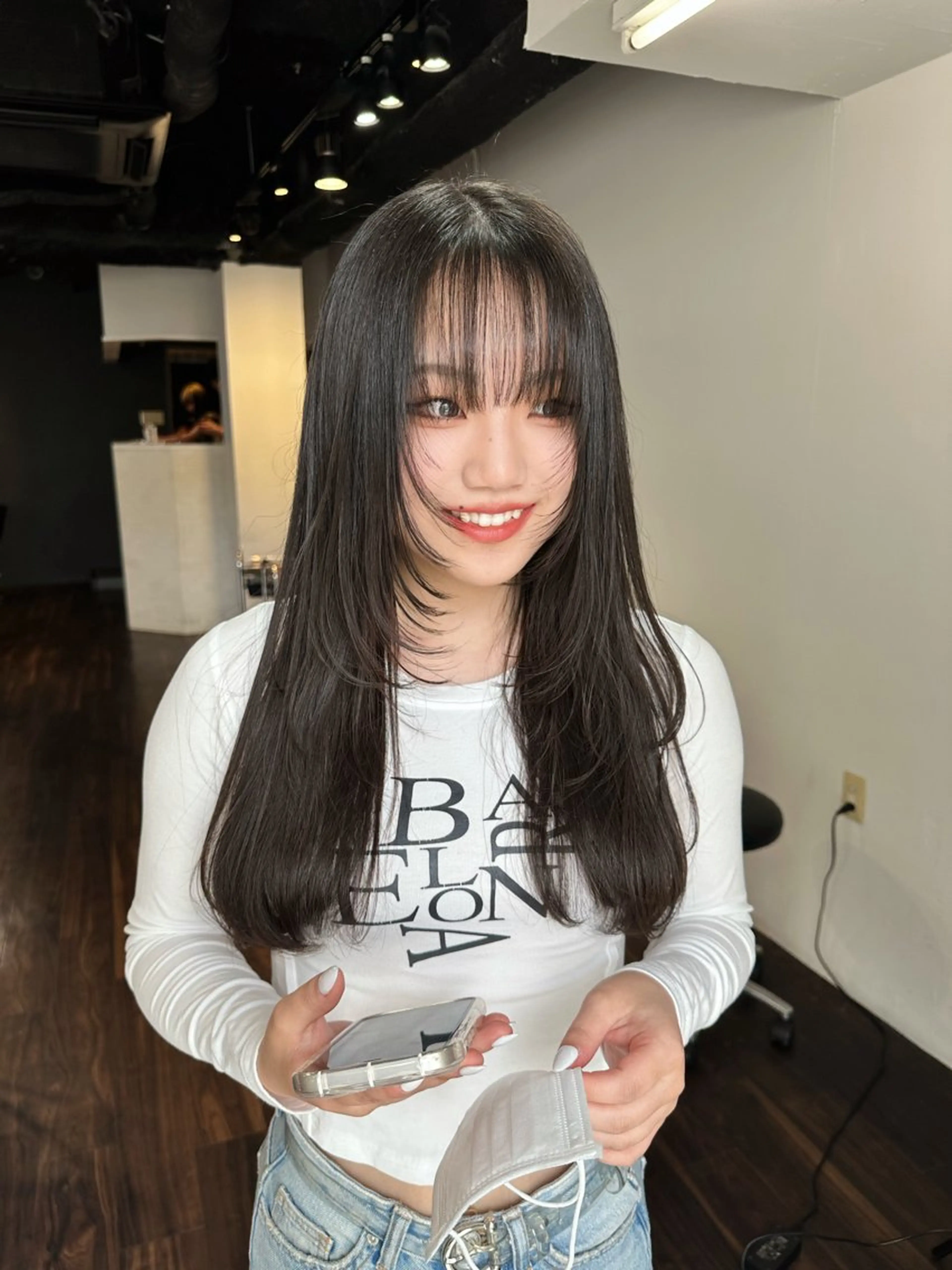 ロング カラー レイヤーカット ワンホンレイヤー カット ヘアカラー トリートメント ワンホンヘア ケラチン/Kaitoのヘアスタイル