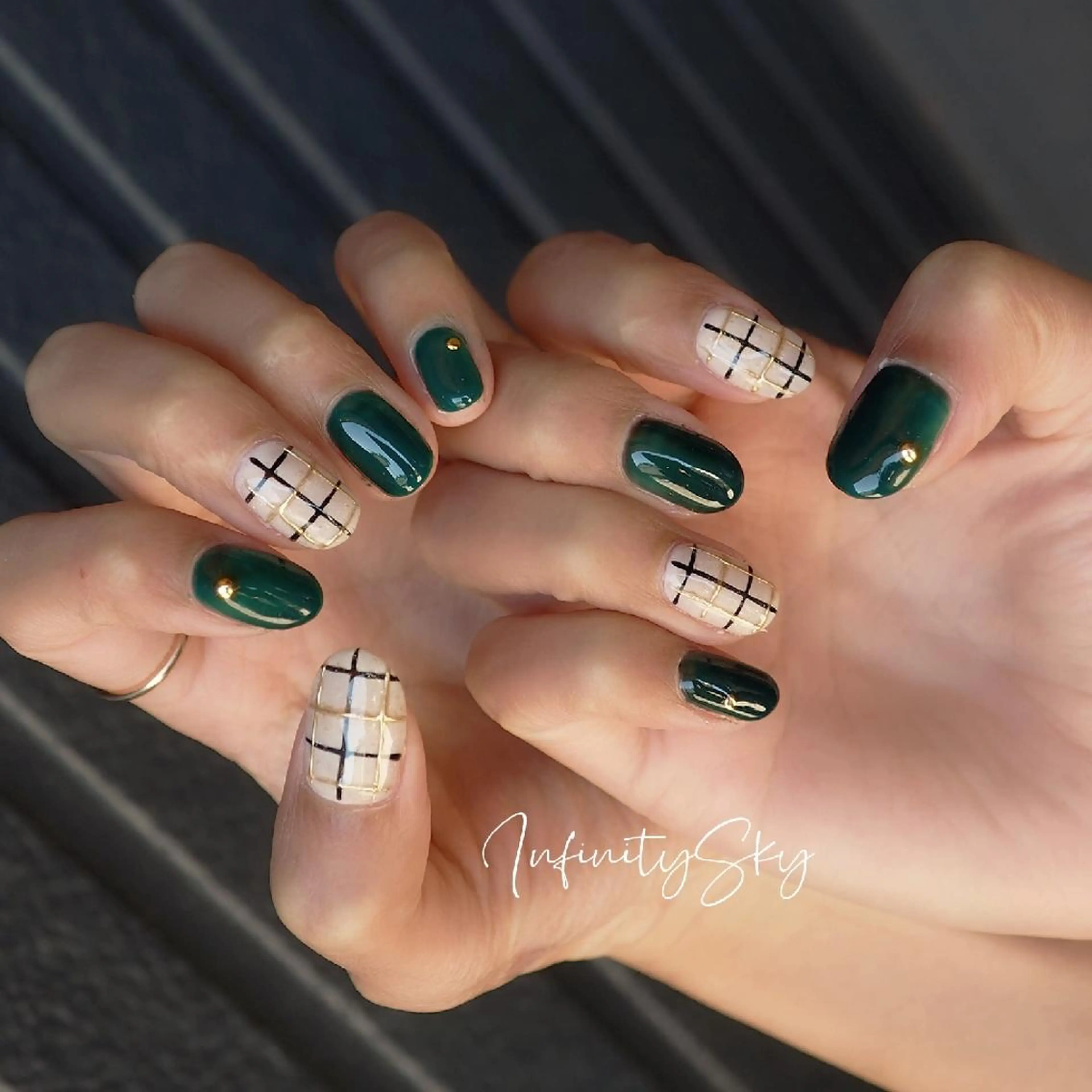 ネイル アートネイル ハンドネイル infinity skyのネイルデザイン