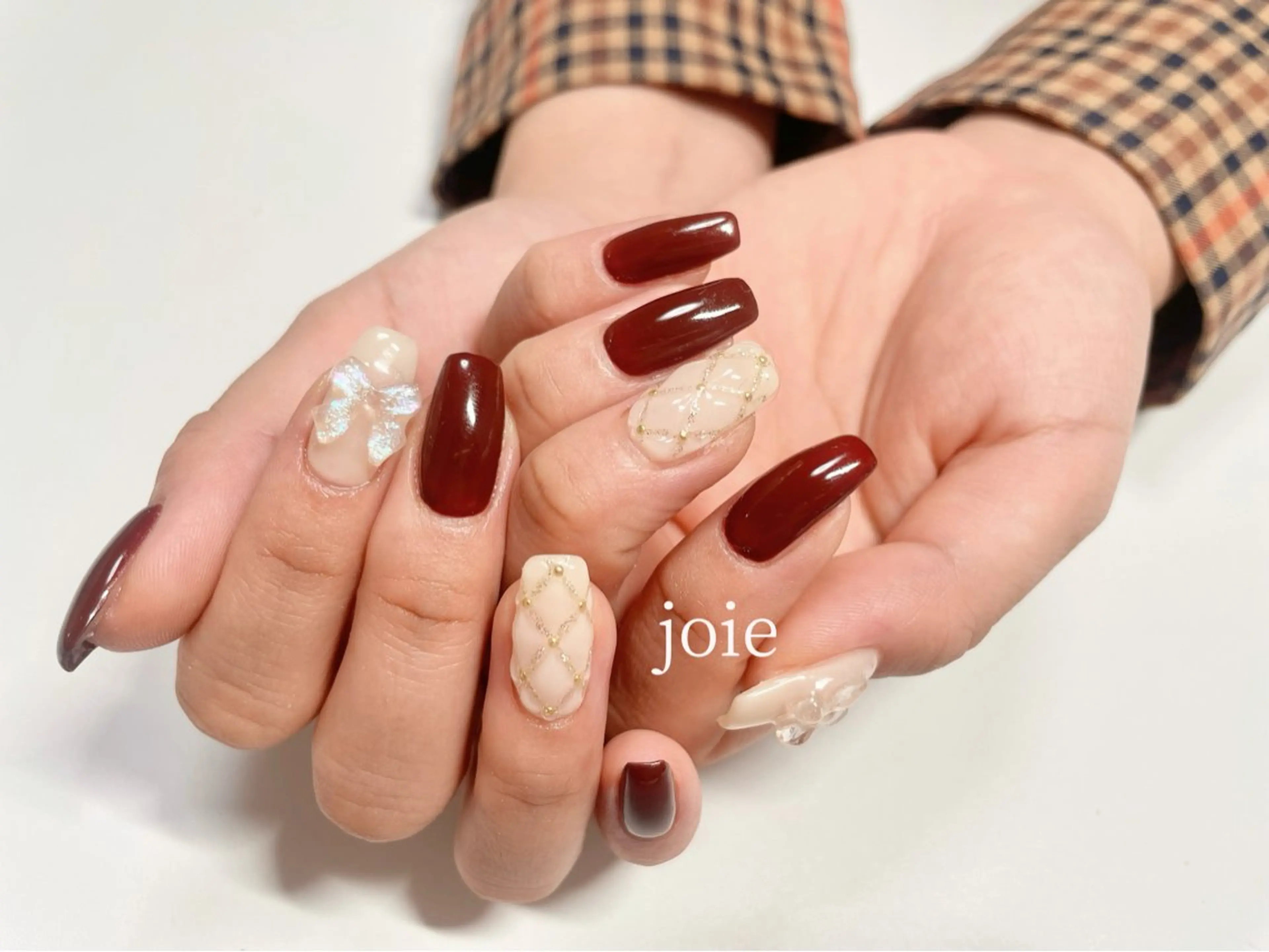 ネイル フットネイル ジェルネイル パラジェル リボン 冬ネイル Nailist Mikuのネイルデザイン