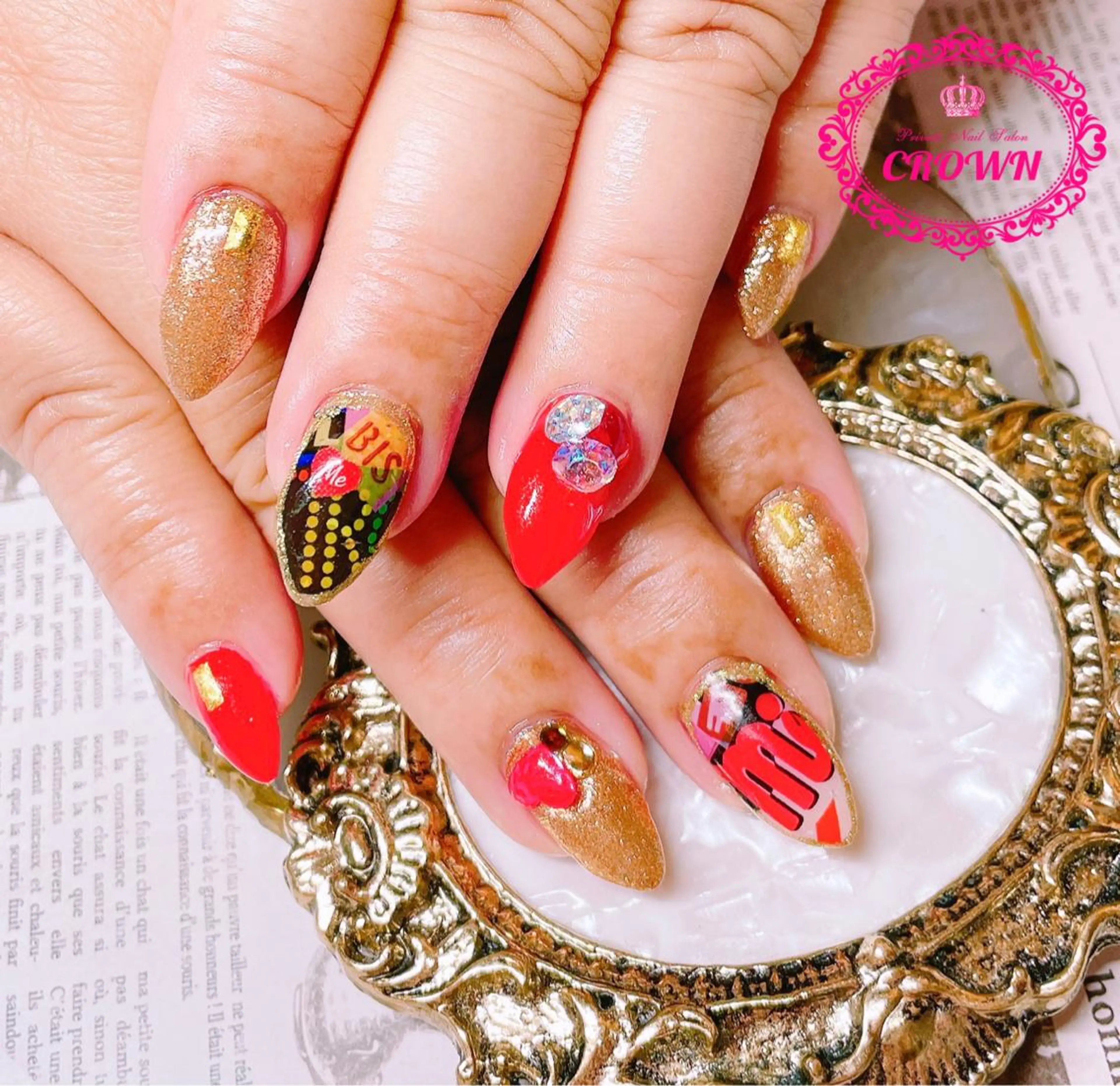 ネイル CROWN プライベートサロンのネイルデザイン