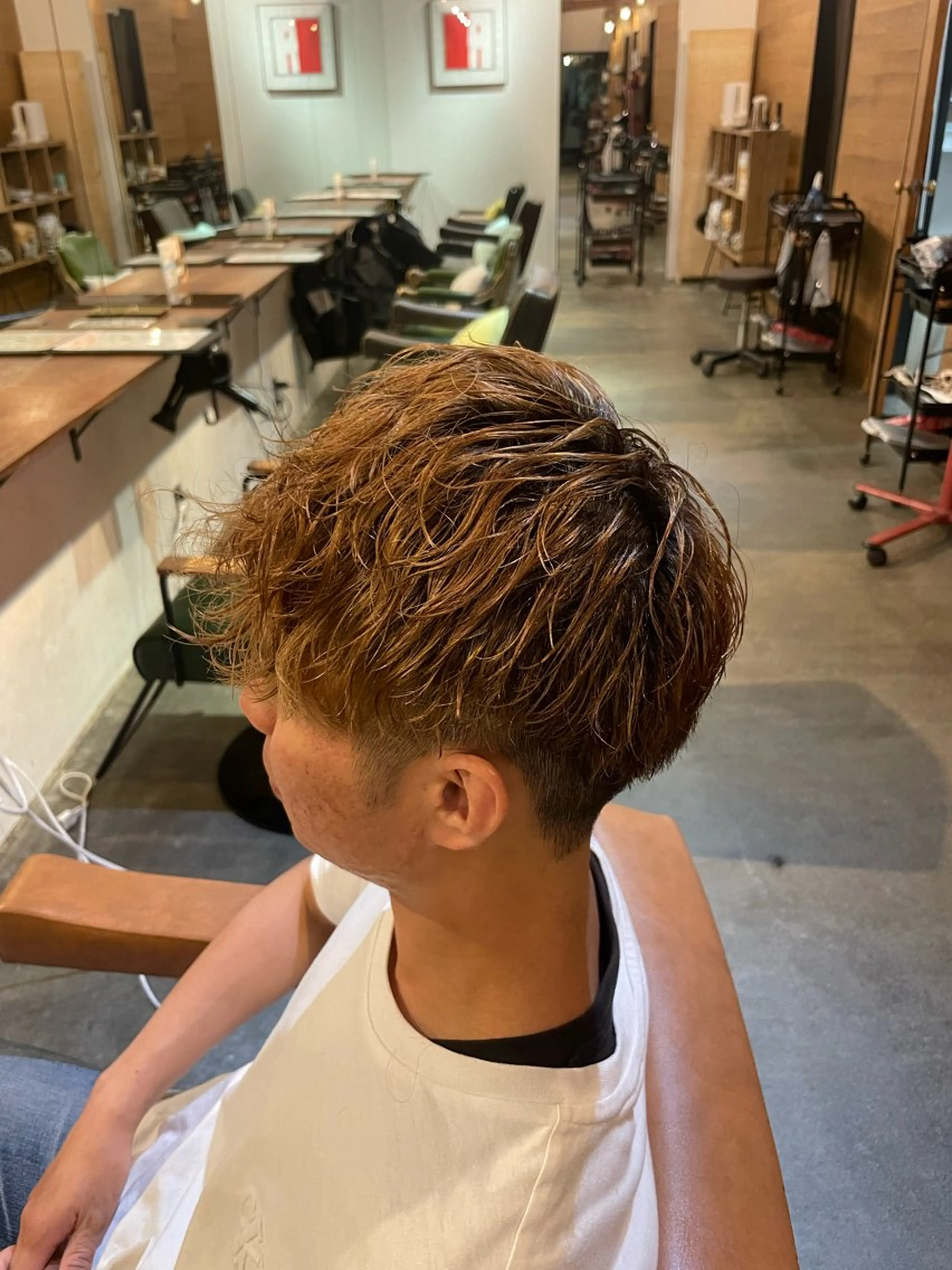 メンズ メンズパーマ 桑田 真奈のヘアスタイル