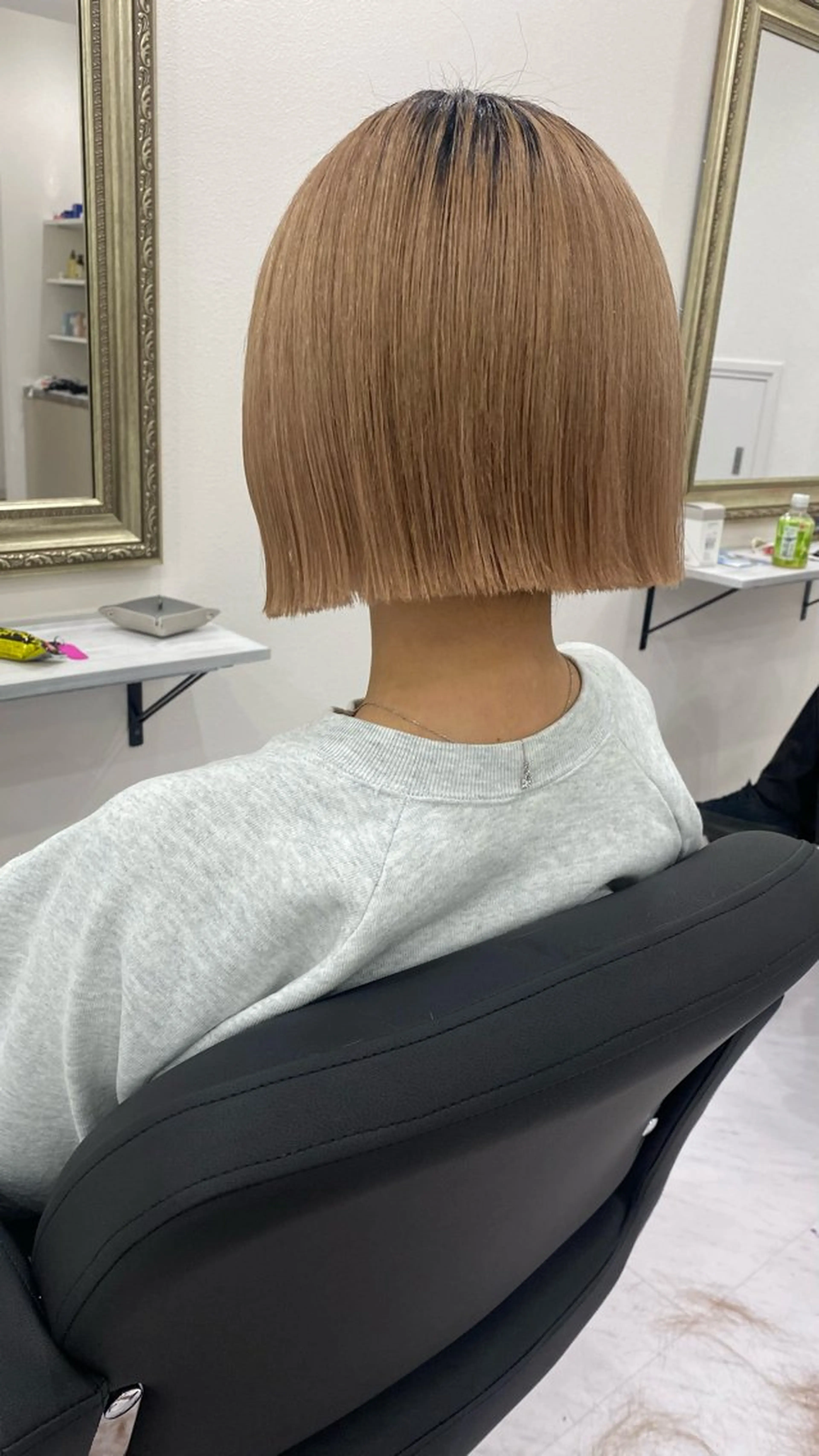 ショート カラー 切りっぱなしボブ ボブ ヘアカラー RURI韓国ボブ 🇰🇷タッセルボブのヘアスタイル