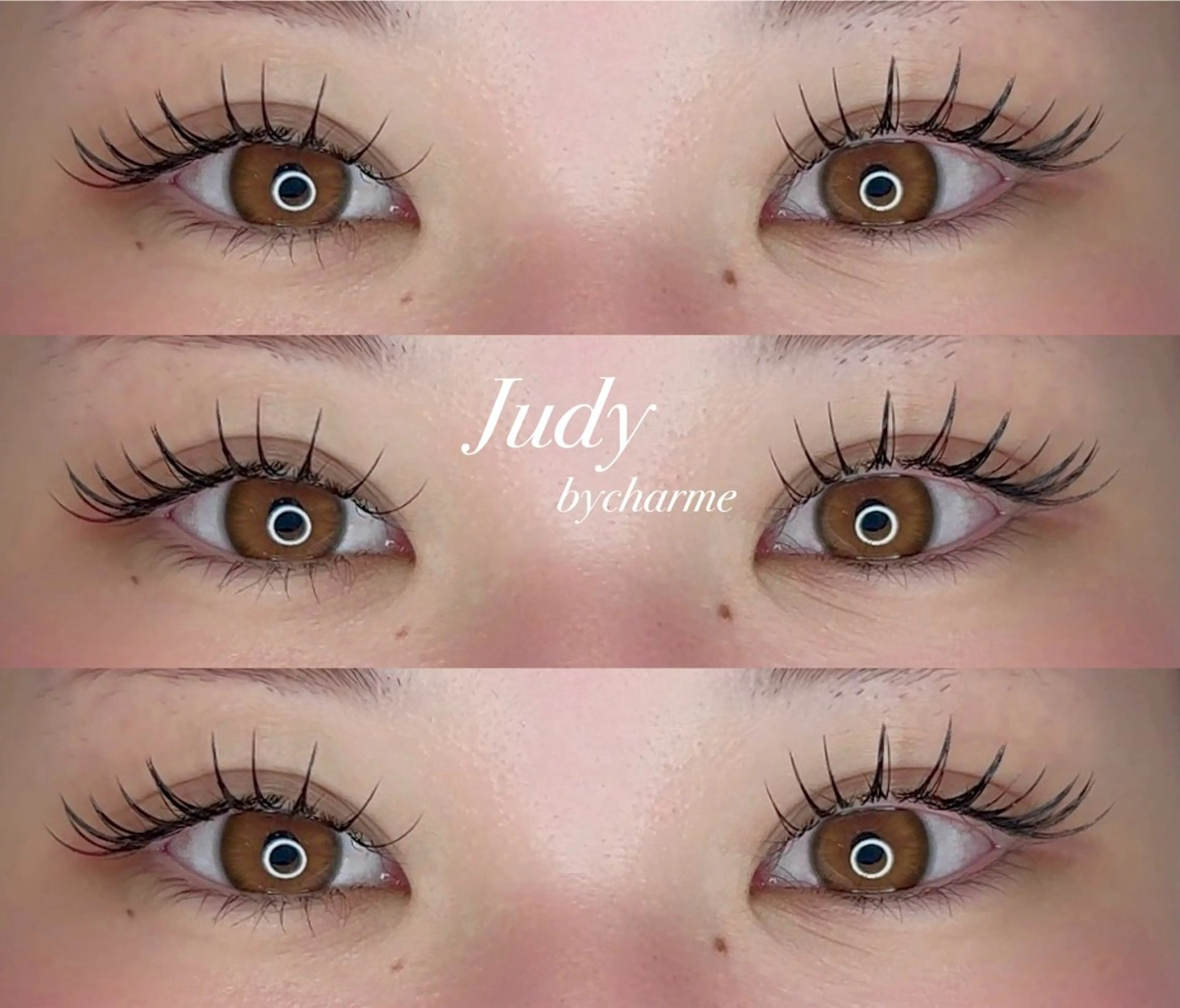 マツエク・マツパ 付け放題 フラットラッシュ パリジェンヌラッシュリフト アップワードラッシュ マツエク Judy by charmeのマツエク・マツパデザイン