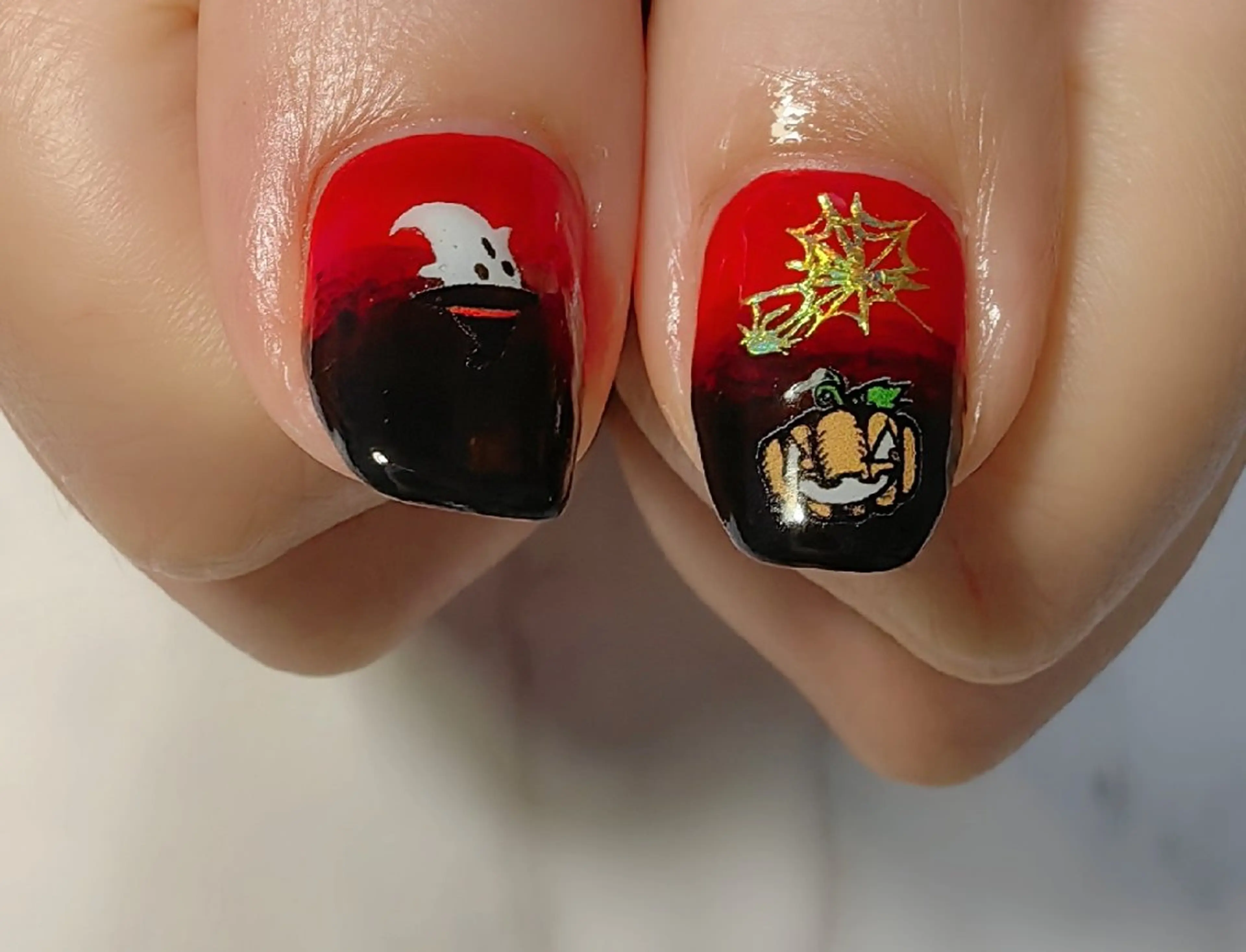 ネイル アートネイル ハロウィン 持ち込み ハンドネイル reve あやののネイルデザイン