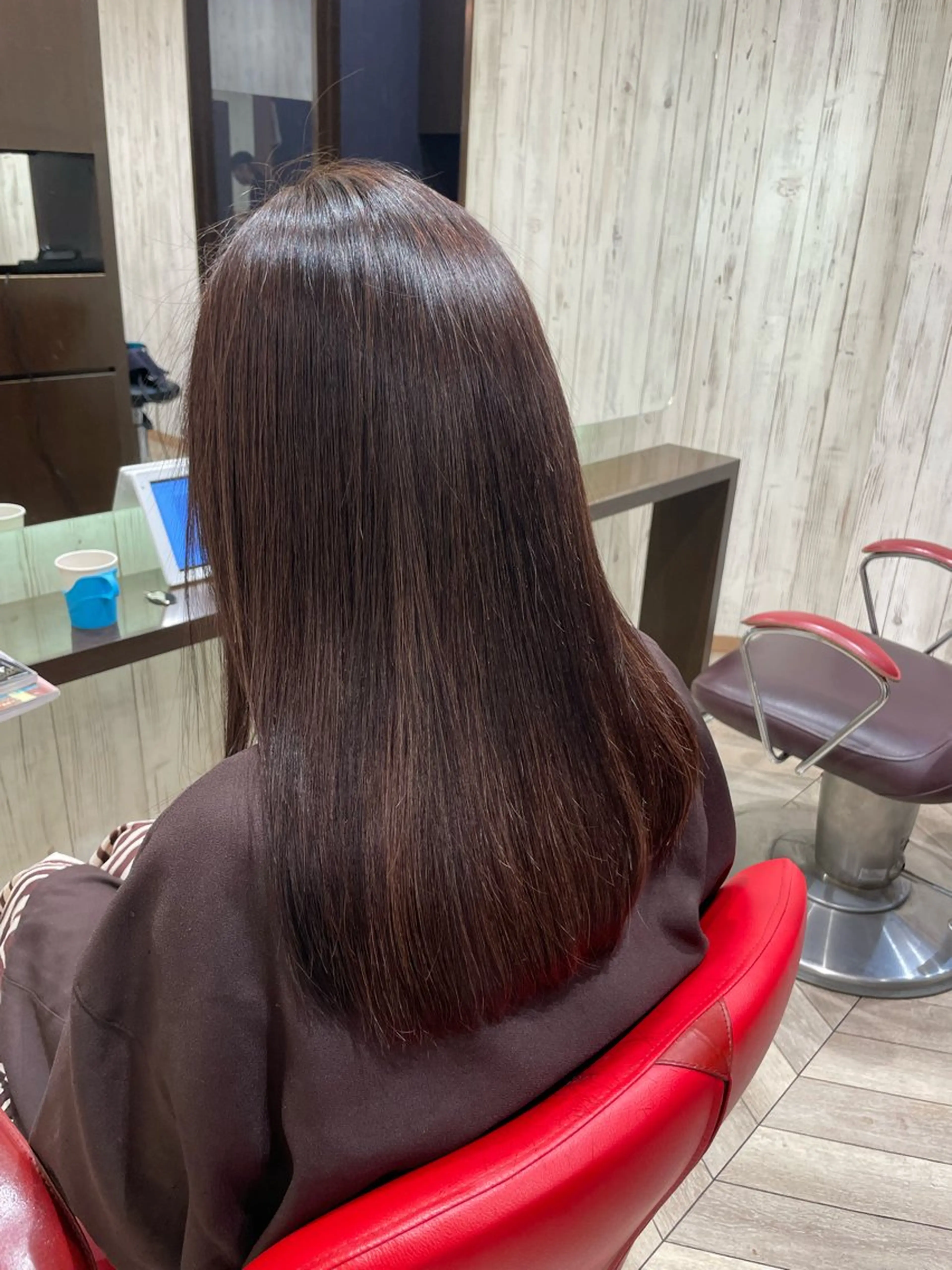 ロング 髪質改善 トリートメント カット 縮毛矯正 トリートメント 松本 将太のヘアスタイル