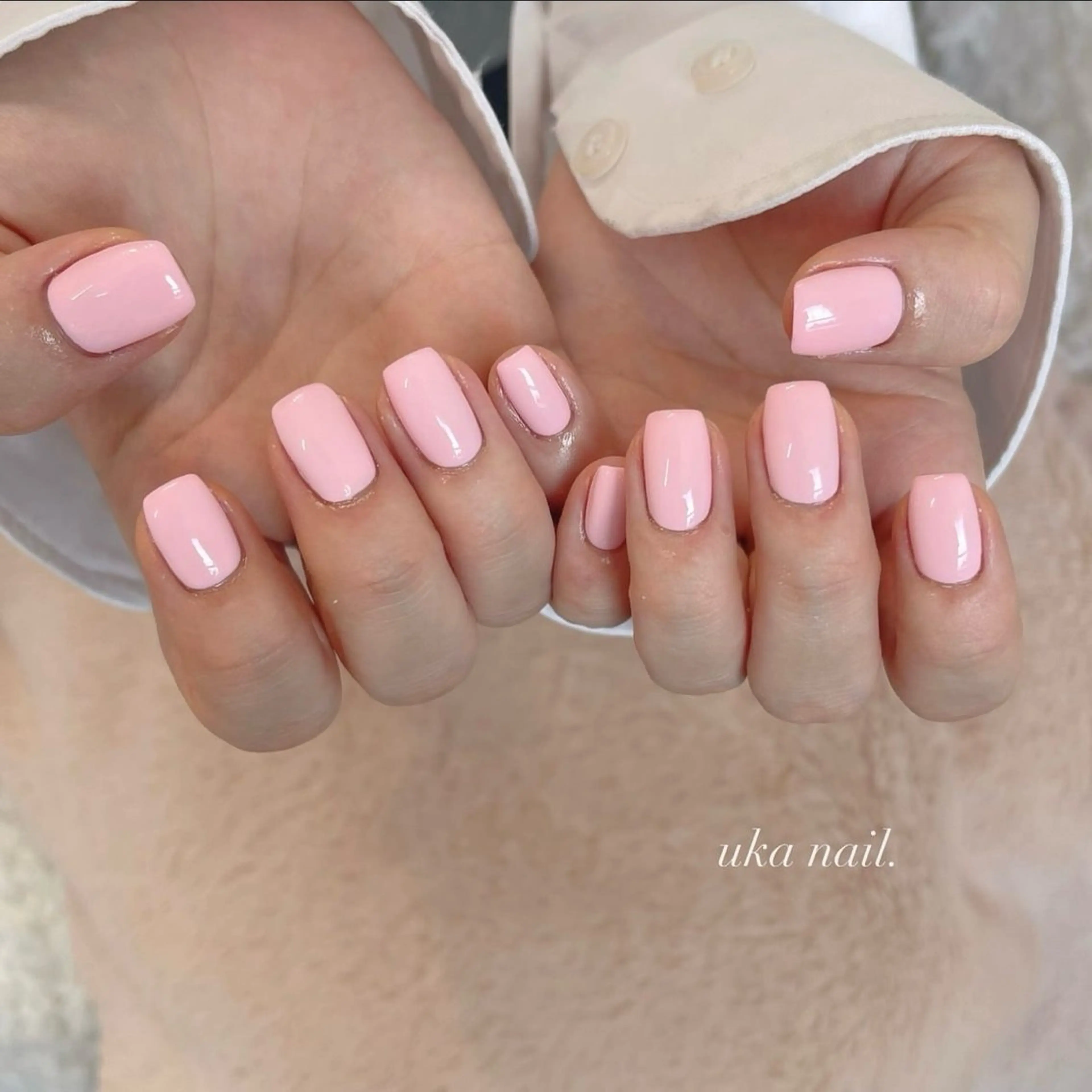 ネイル ピンク ハンドネイル uka nailのネイルデザイン