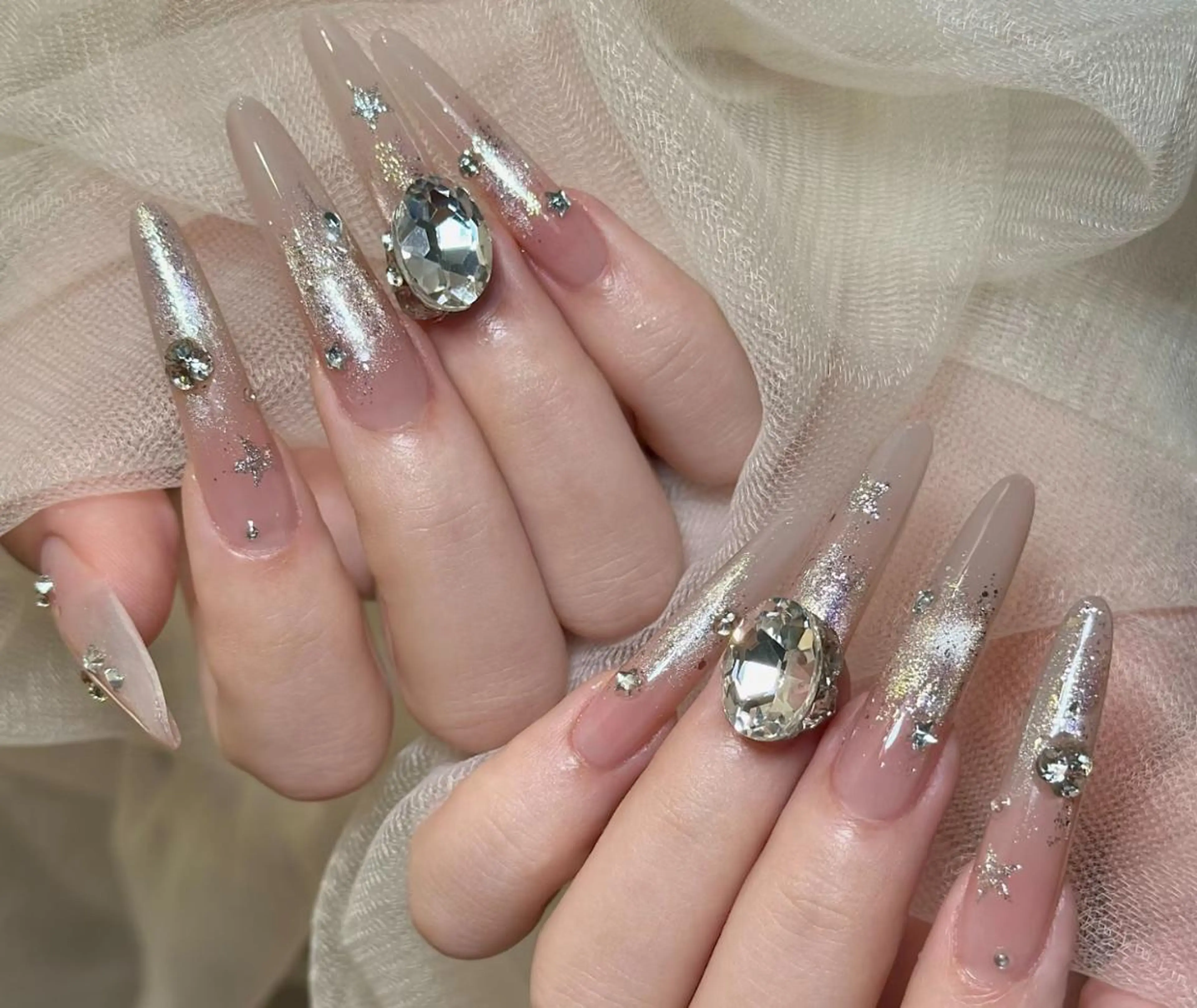 ネイル ハンドネイル 🐳彩羽チップ 長さだし専門🐳のネイルデザイン