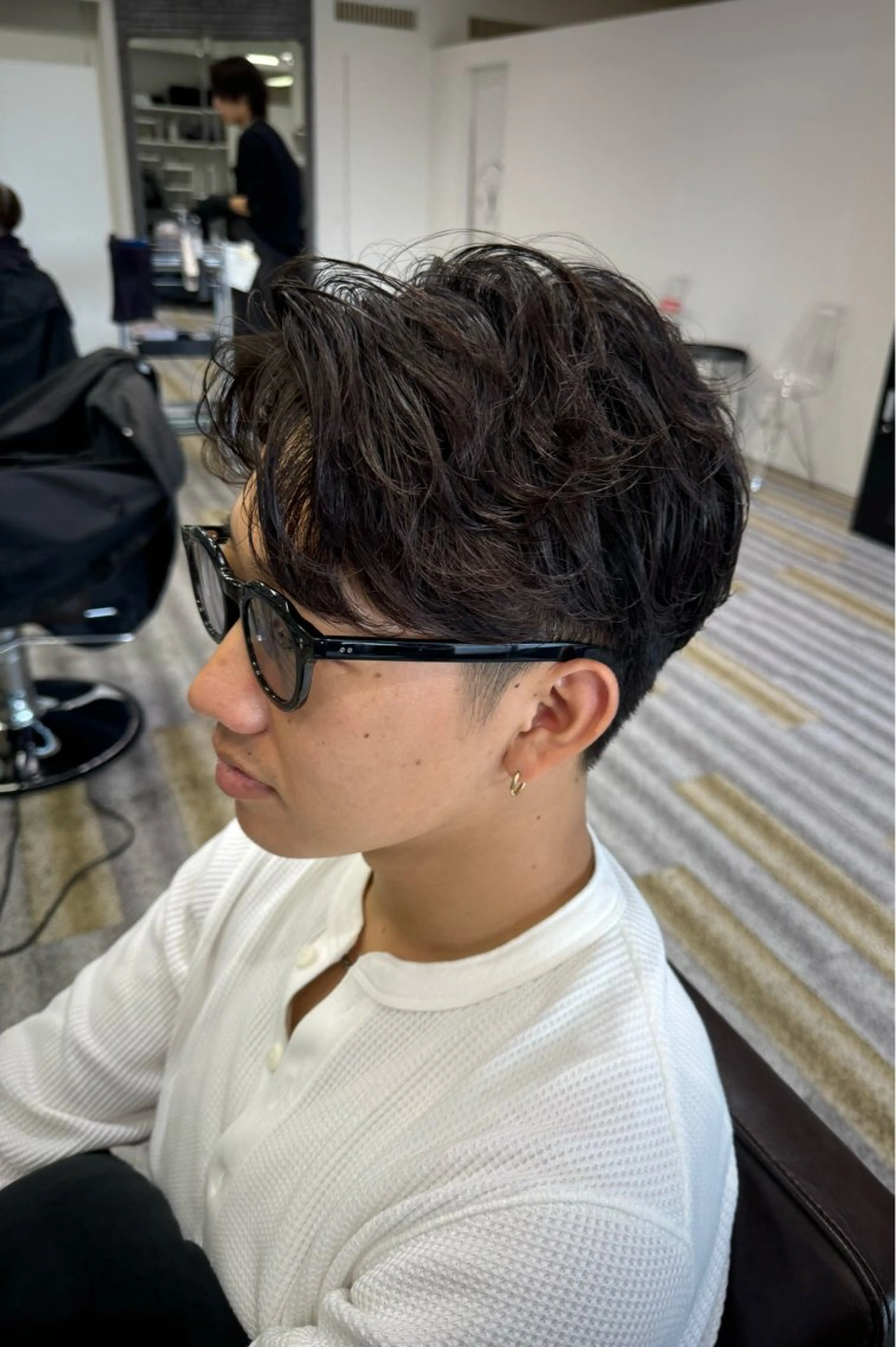 ショート パーマ メンズ カット パーマ 【メンズ特化】岩瀬 武【メンズパーマ】のヘアスタイル