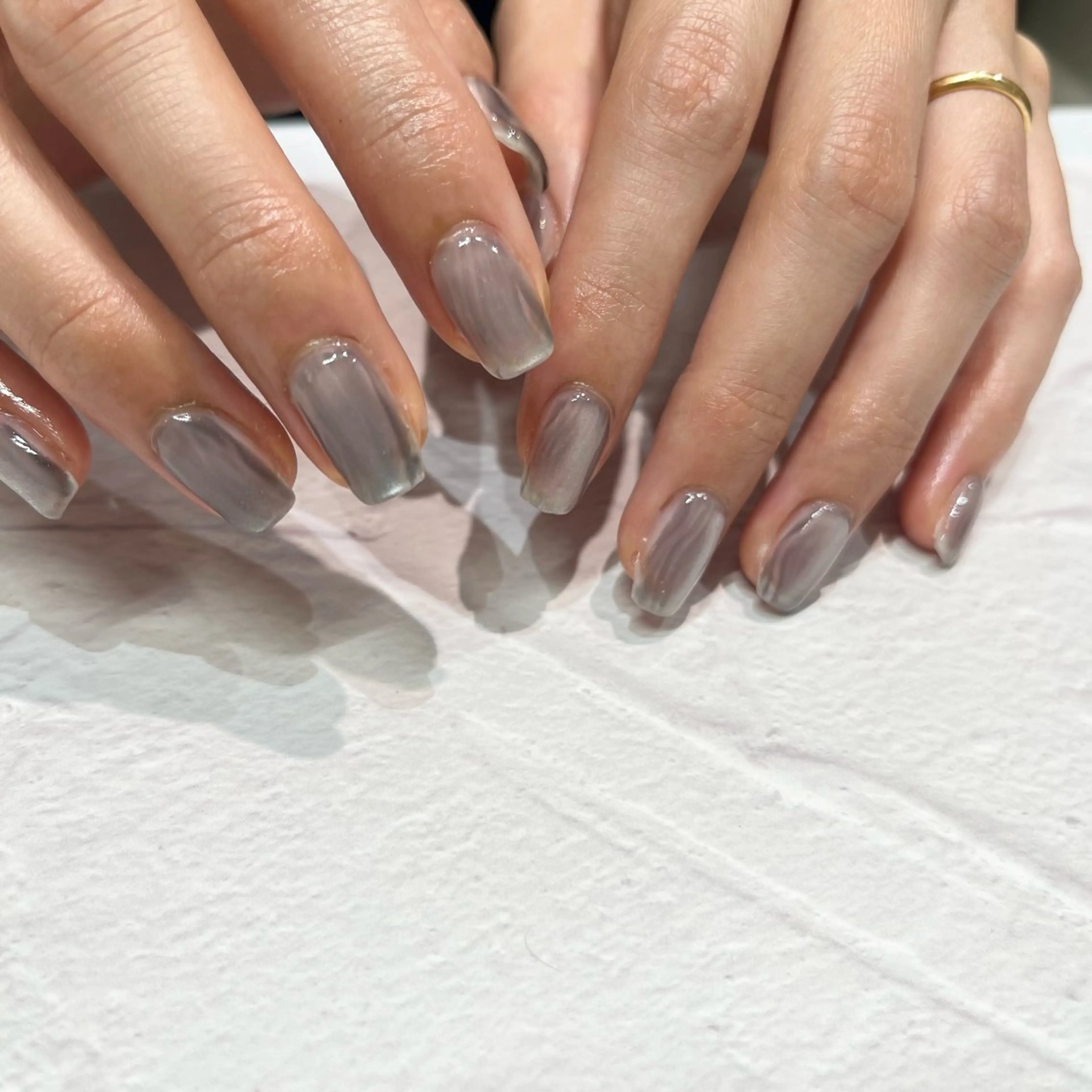 ネイル フットネイル nail&care salon soa所属・soa/美容液ケアで 自爪を育てるネイルのネイルデザイン