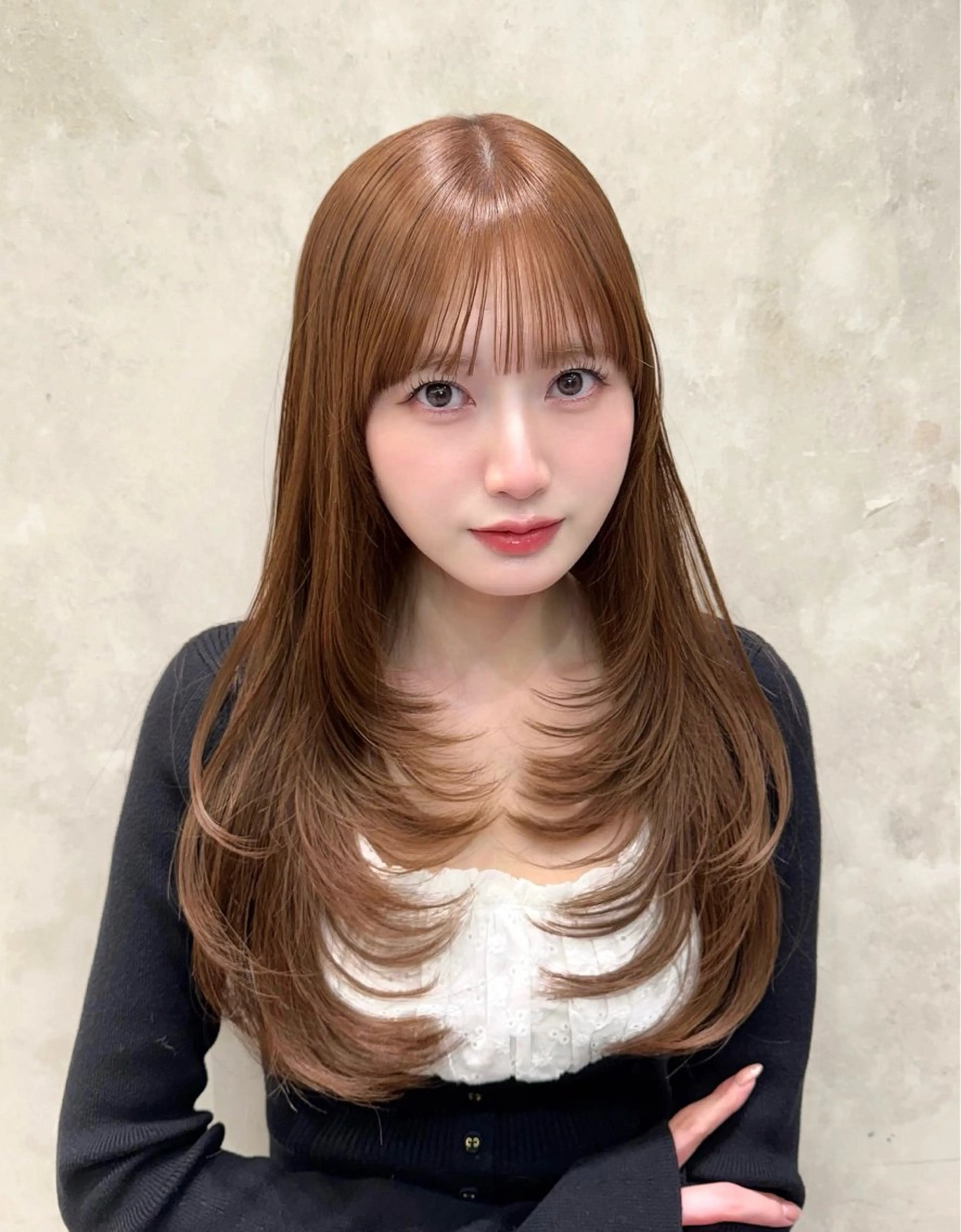 ロング 𝑀𝐼𝐾𝑈🤍 SALOWIN銀座のヘアスタイル