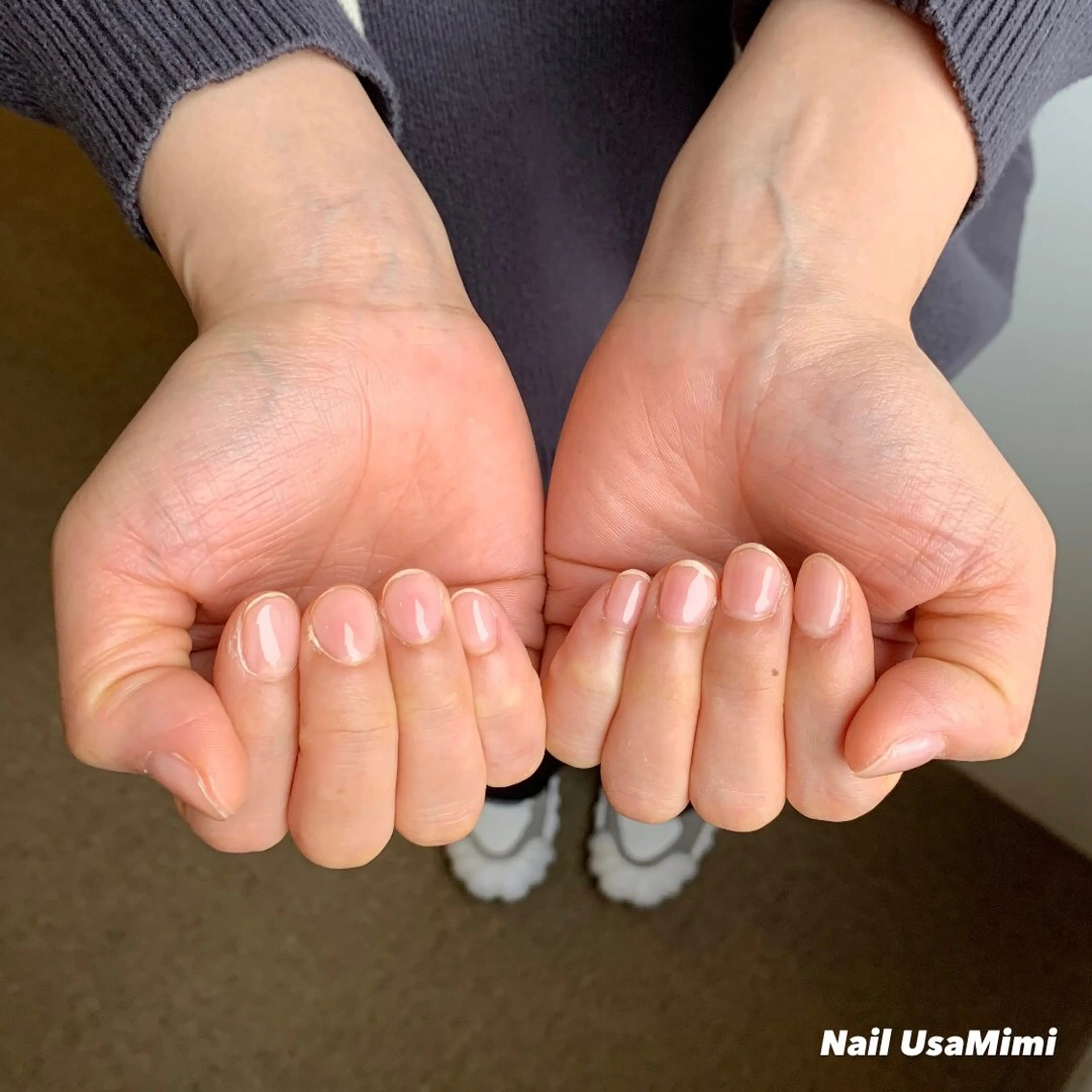 ネイル ジェルネイル マグネットネイル 持ち込み ワンカラーネイル パラジェル 本町ネイルNail UsaMimiのネイルデザイン