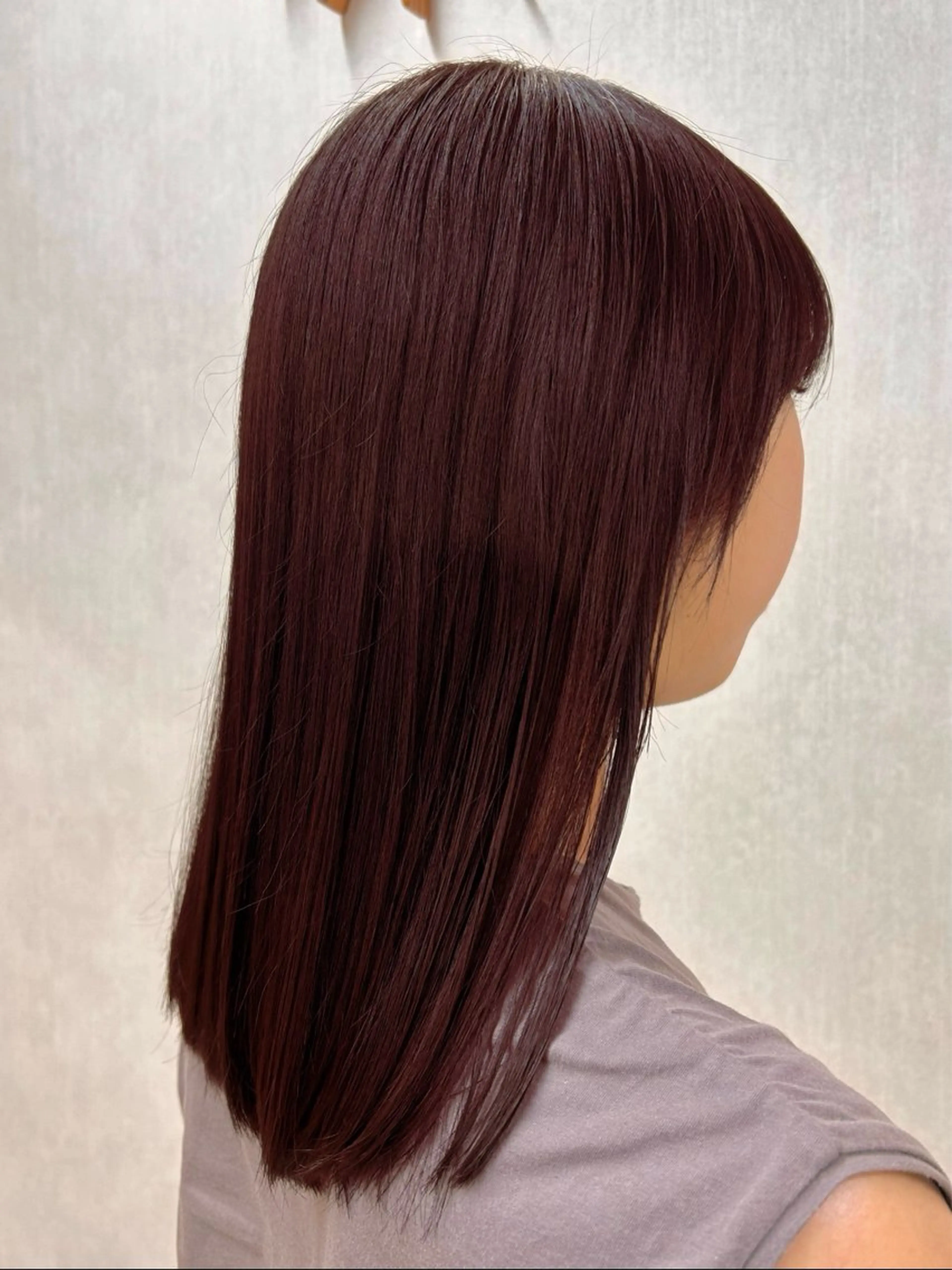 ミディアム カラー ブリーチ ブリーチなしカラー レッドカラー 透明感/ダブルカラー /kazui🐈のヘアスタイル