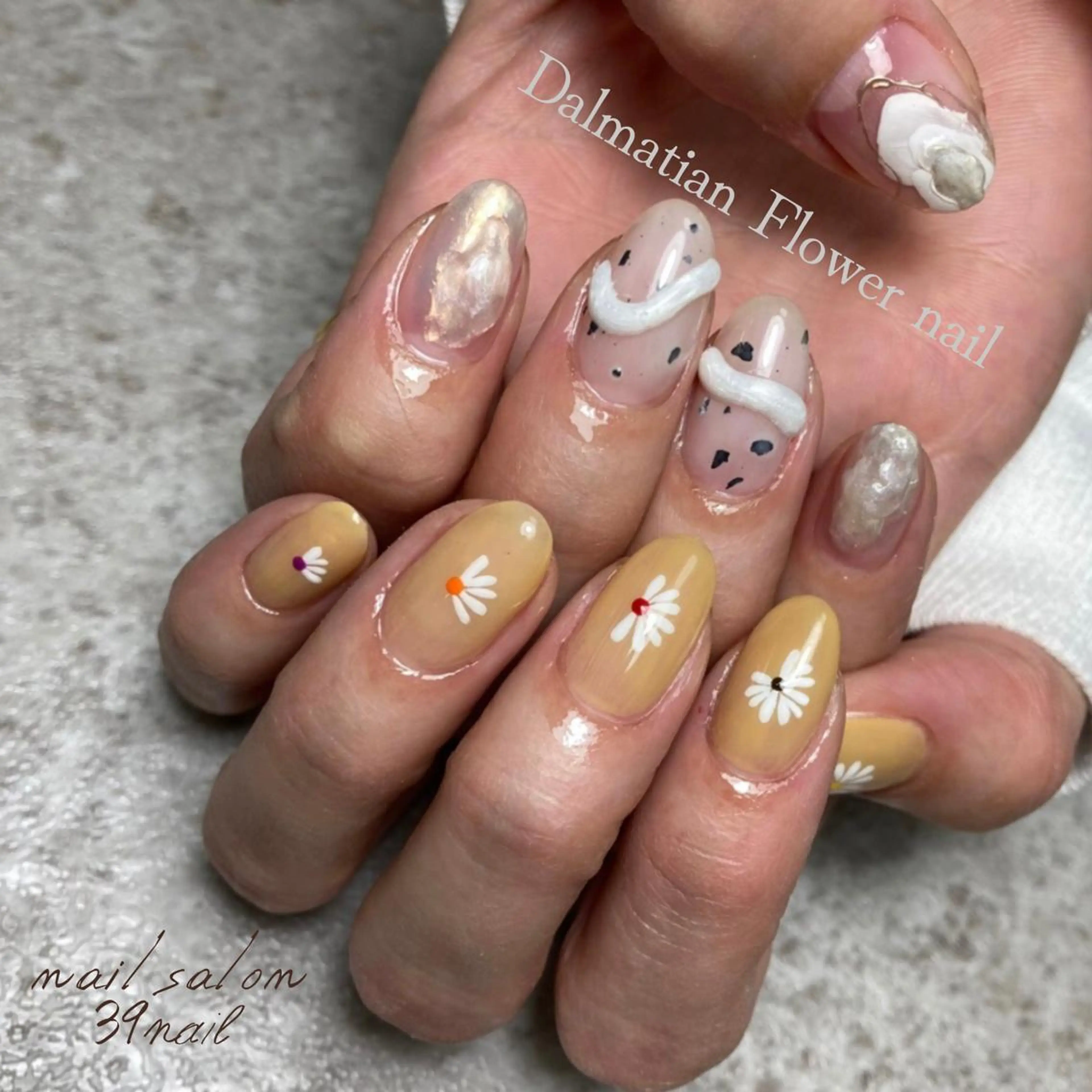 ミディアム ネイル ハンドネイル 京橋 【39nail】のネイルデザイン