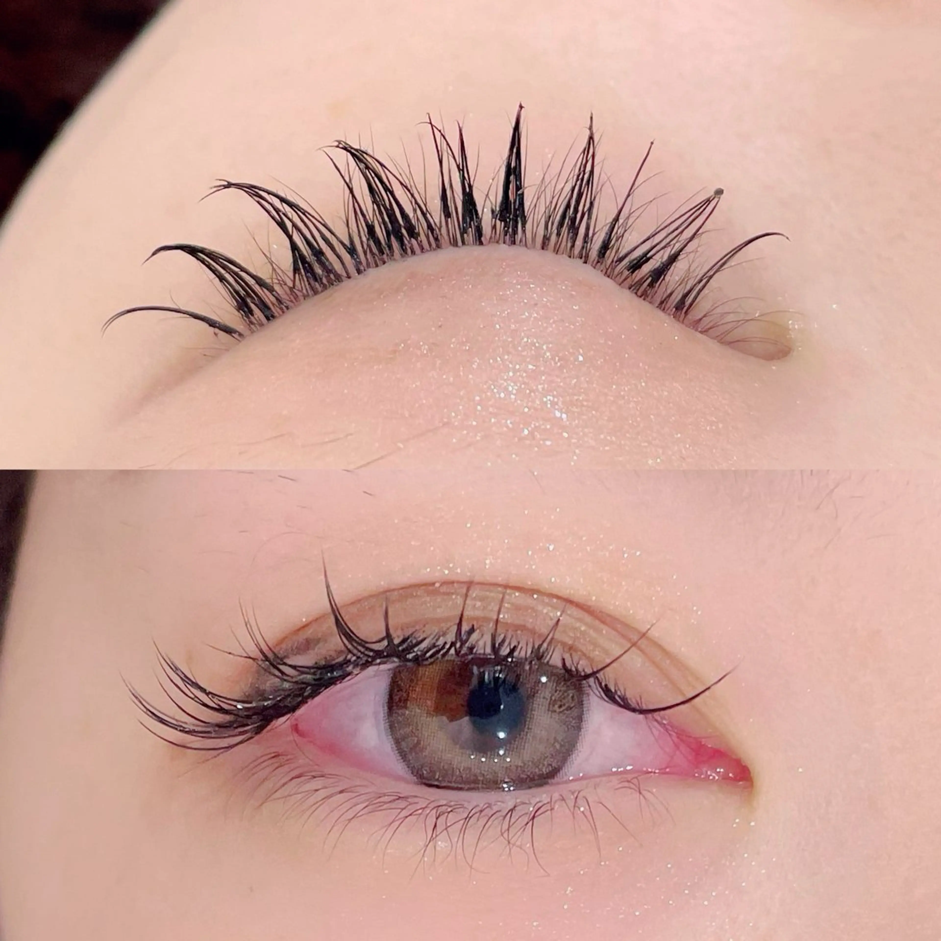 【⭐️マツエク120本】10.20代限定🎀オフ無料【写真撮影必須】フラット・カラー変更+1,100の写真