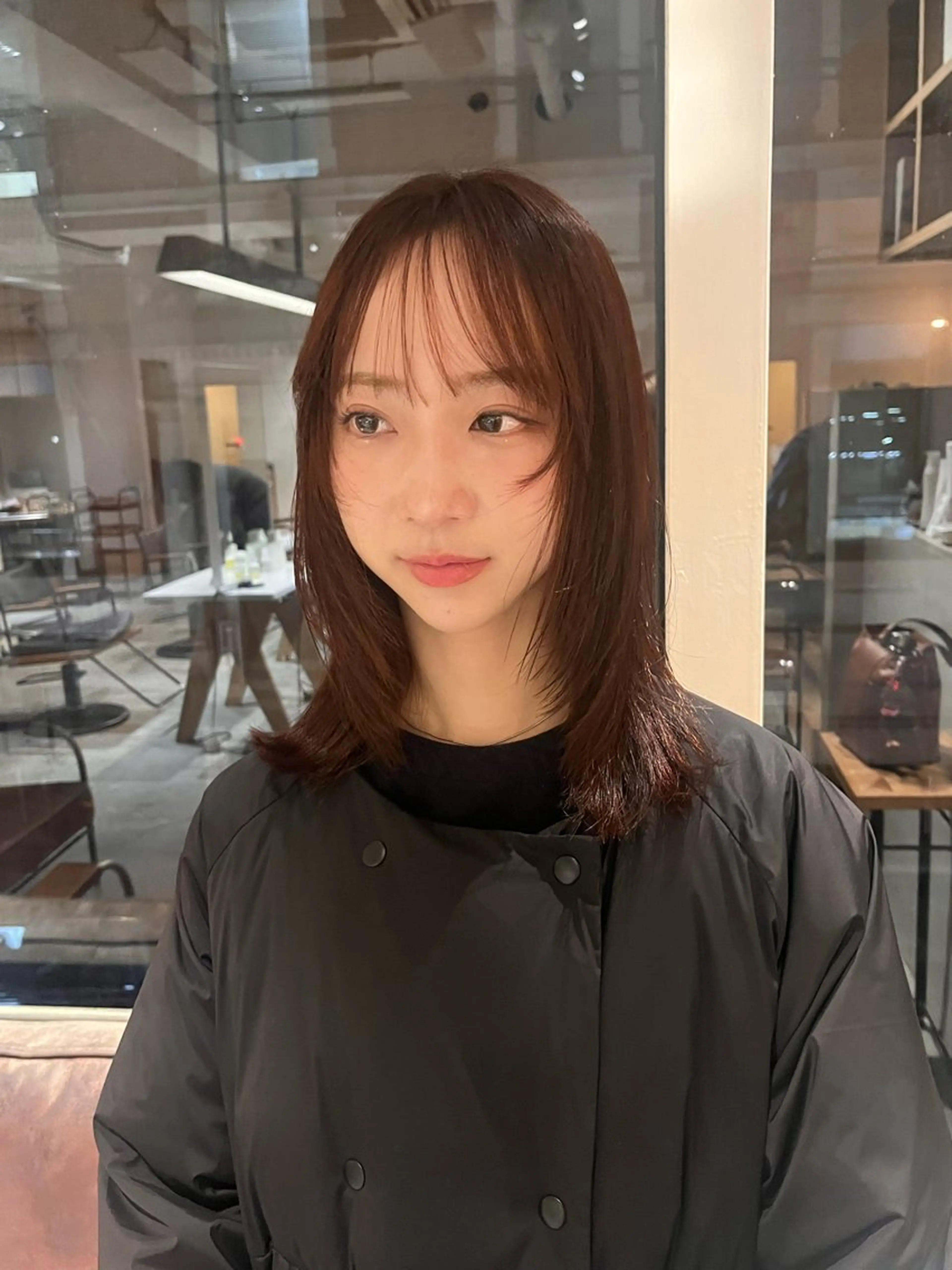 ミディアム Yamamoto Hana/京都美容室のヘアスタイル