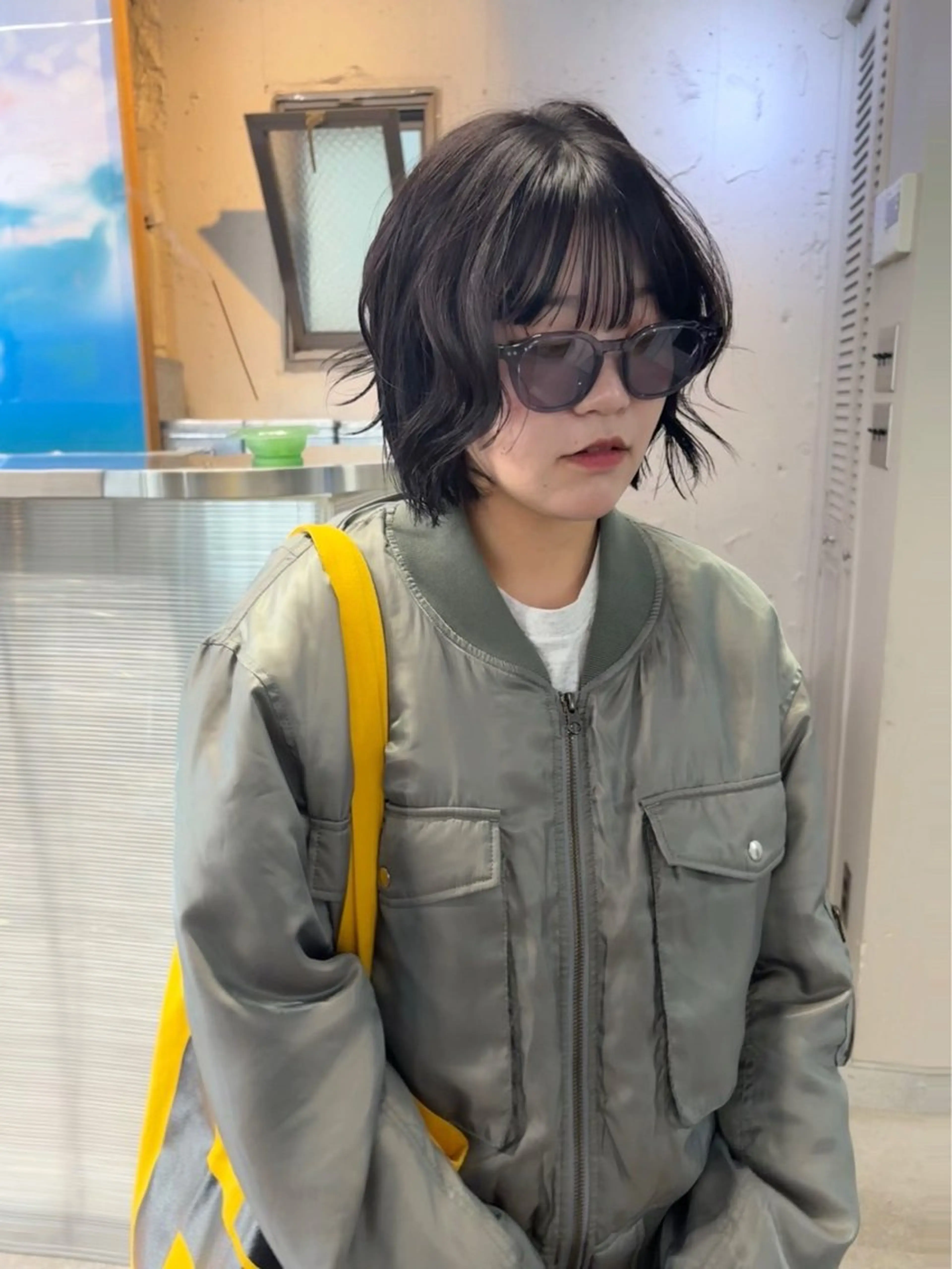 ショート カラー ヘアカラー ハイトーン レイヤー🎀meiのヘアスタイル