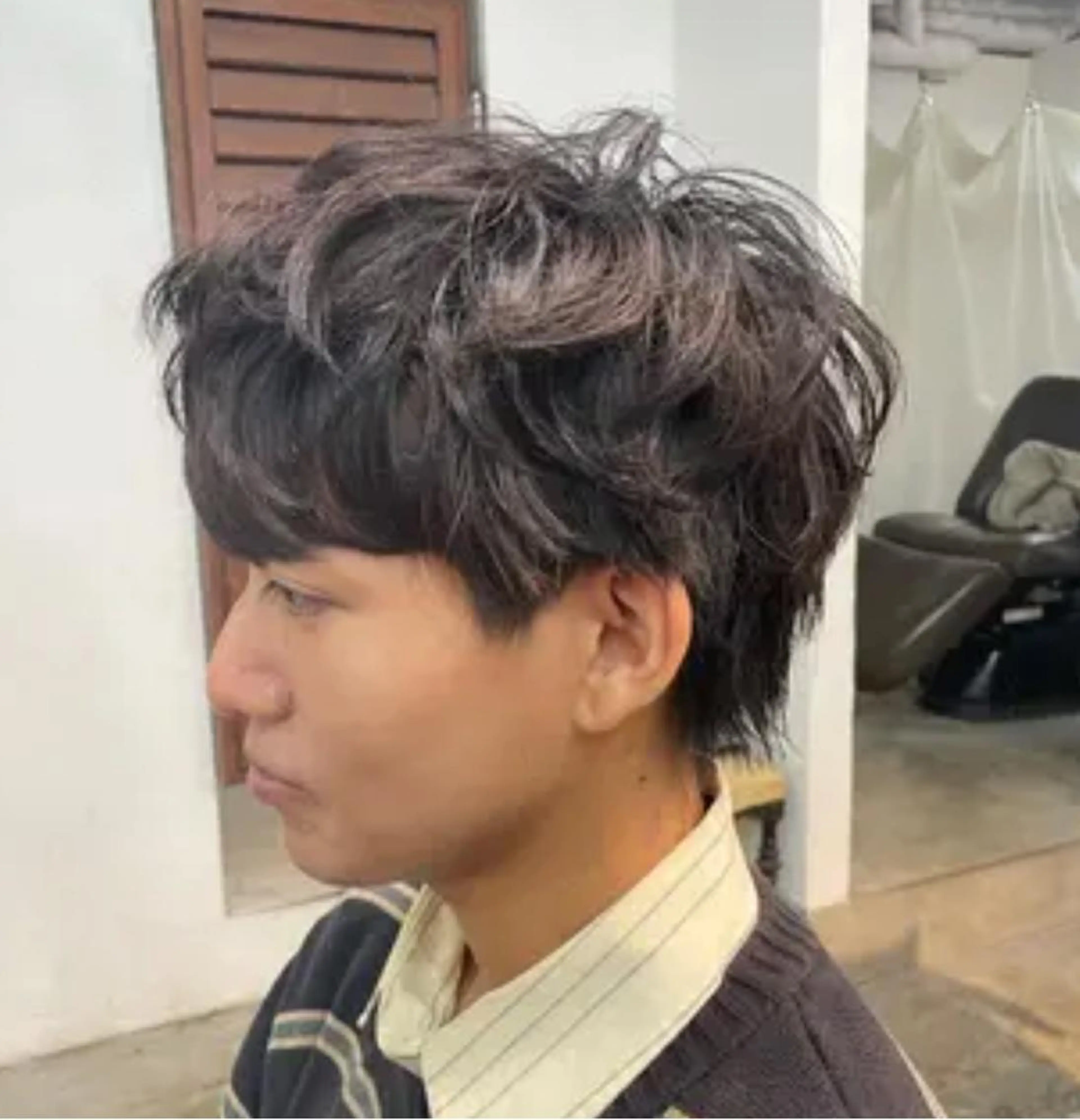 ショート メンズ メンズパーマ legare メンズ カット　山本　真之介のヘアスタイル