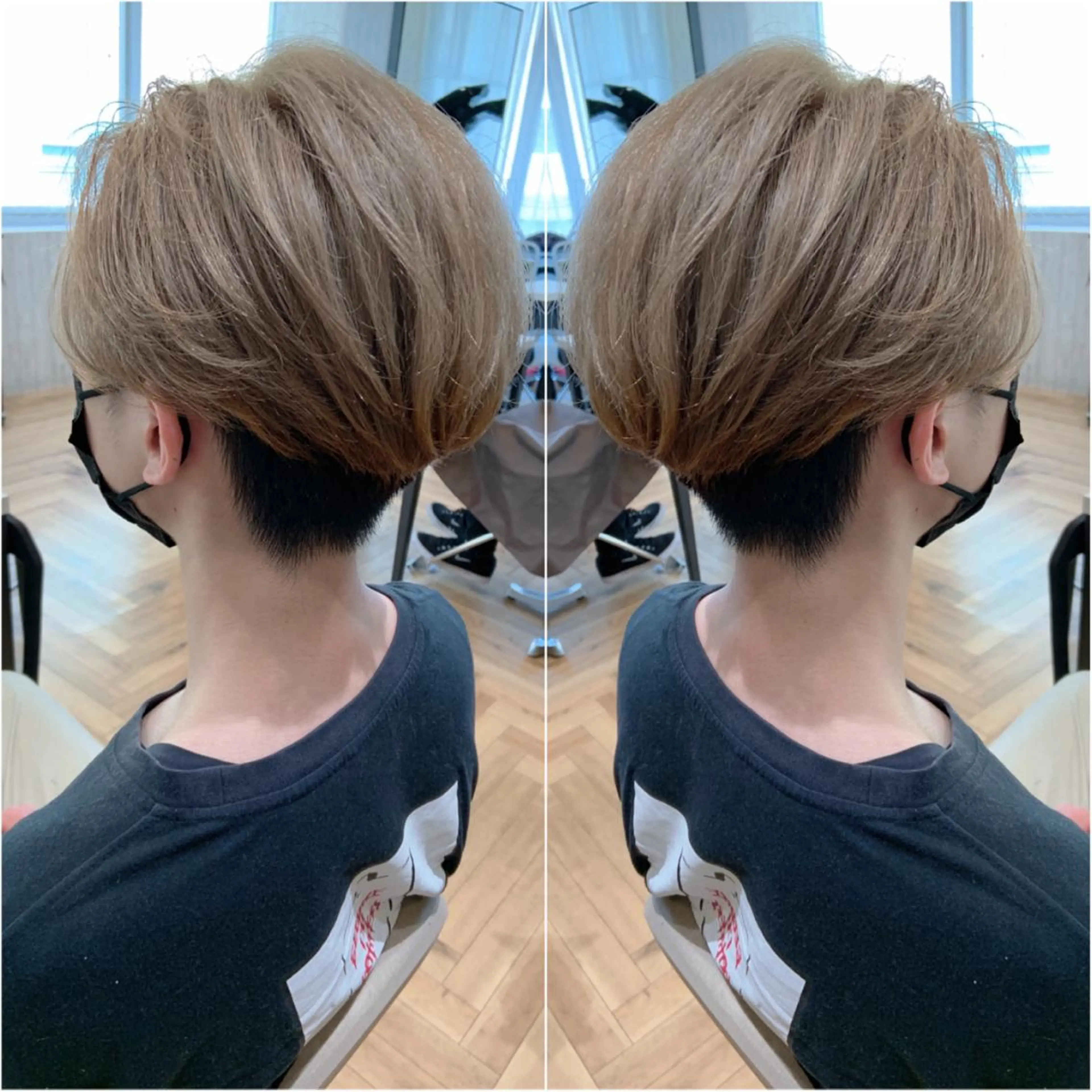 ショート カラー メンズ メンズブリーチ ブリーチ カット ヘアカラー トリートメント rita atelier 【リタ】所属・韓国hair🦋 Nanaのヘアスタイル