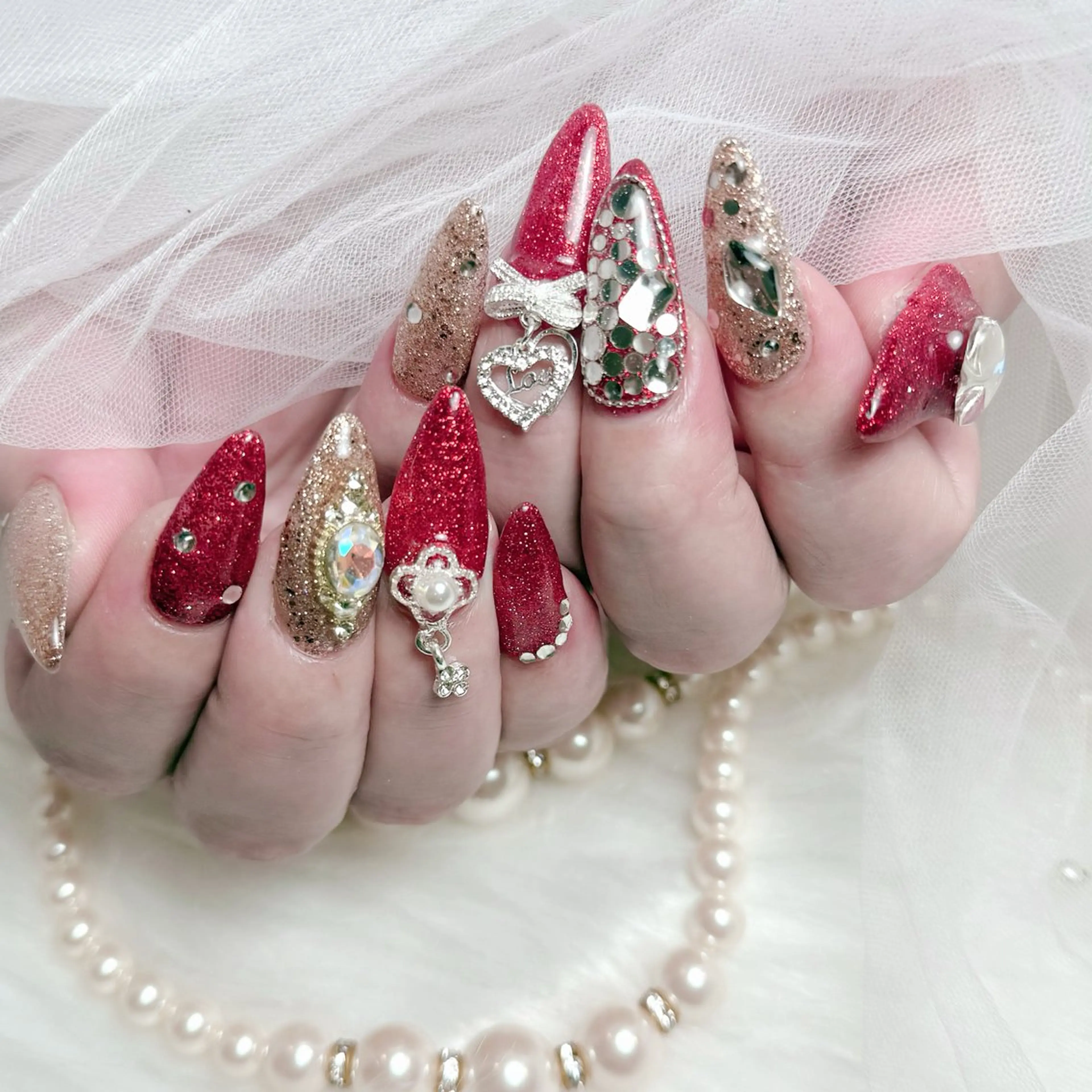 ロング Conjunim MAMI🎀✨のネイルデザイン