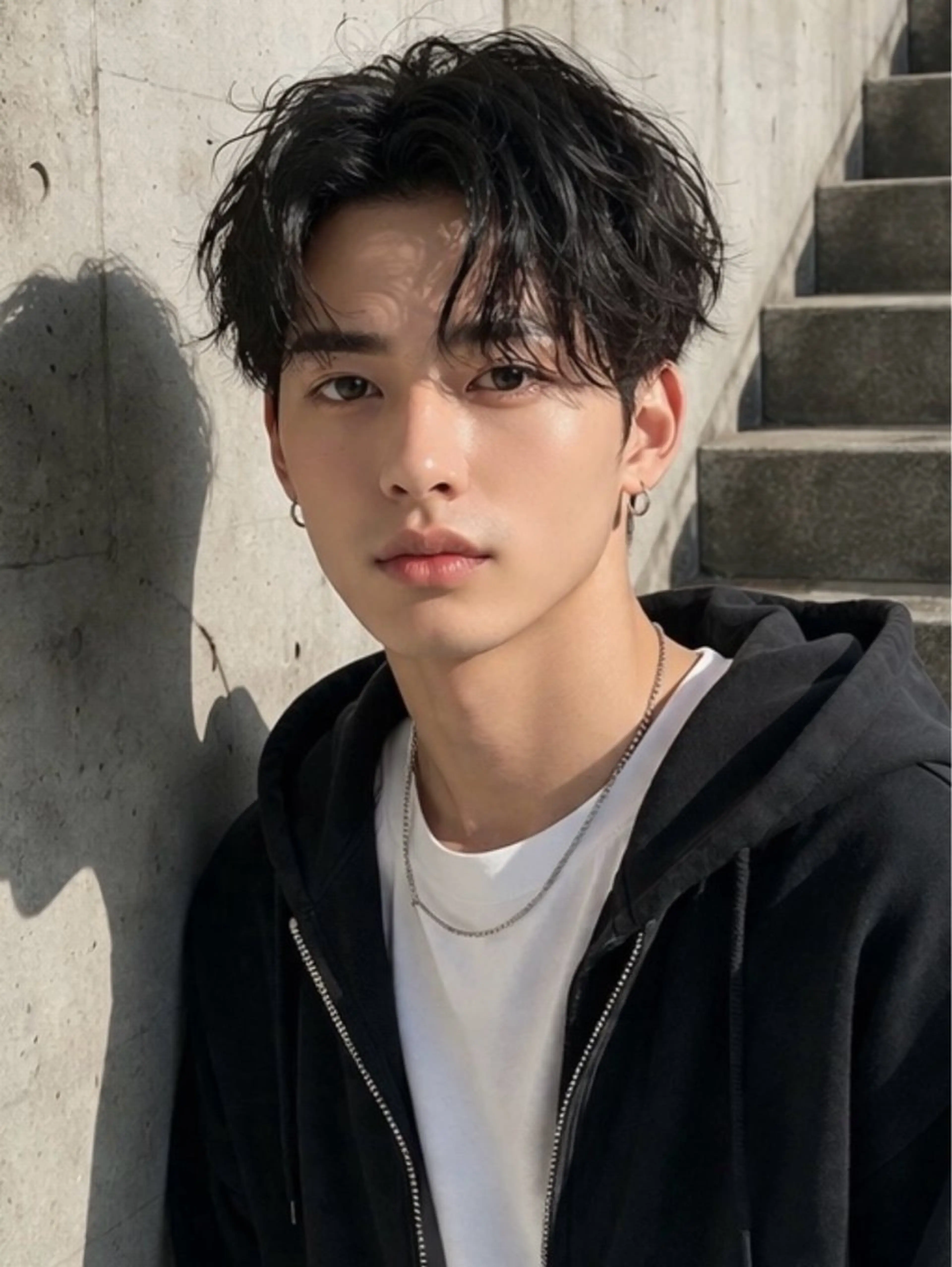 ショート パーマ カット パーマ ショート ボブ メンズ パーマのヘアスタイル