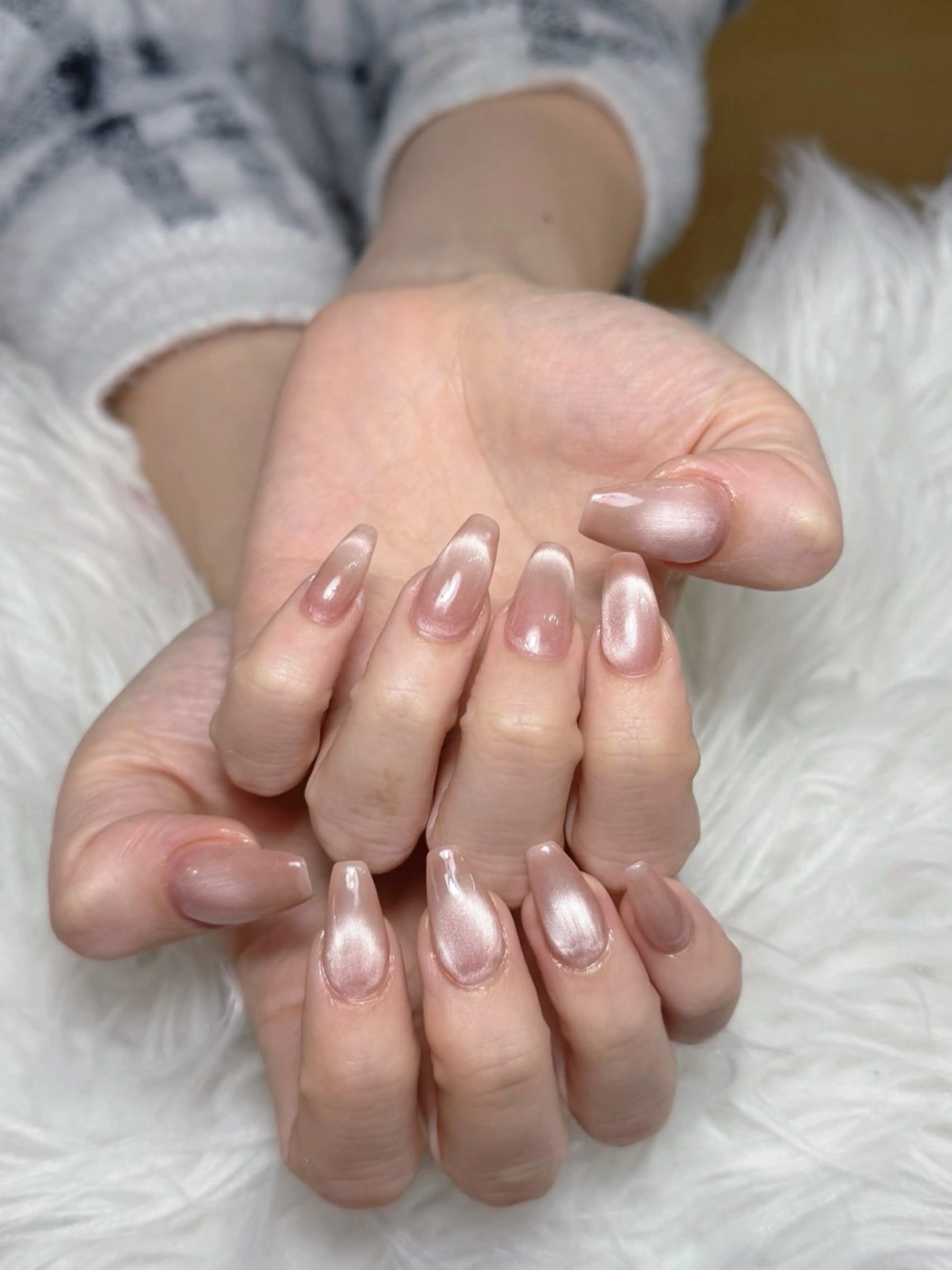 ネイル アートネイル ジェルネイル マグネットネイル ニュアンスネイル シンプルネイル ハンドネイル Ryunail所属・Ryu Nail NekoChanのネイルデザイン