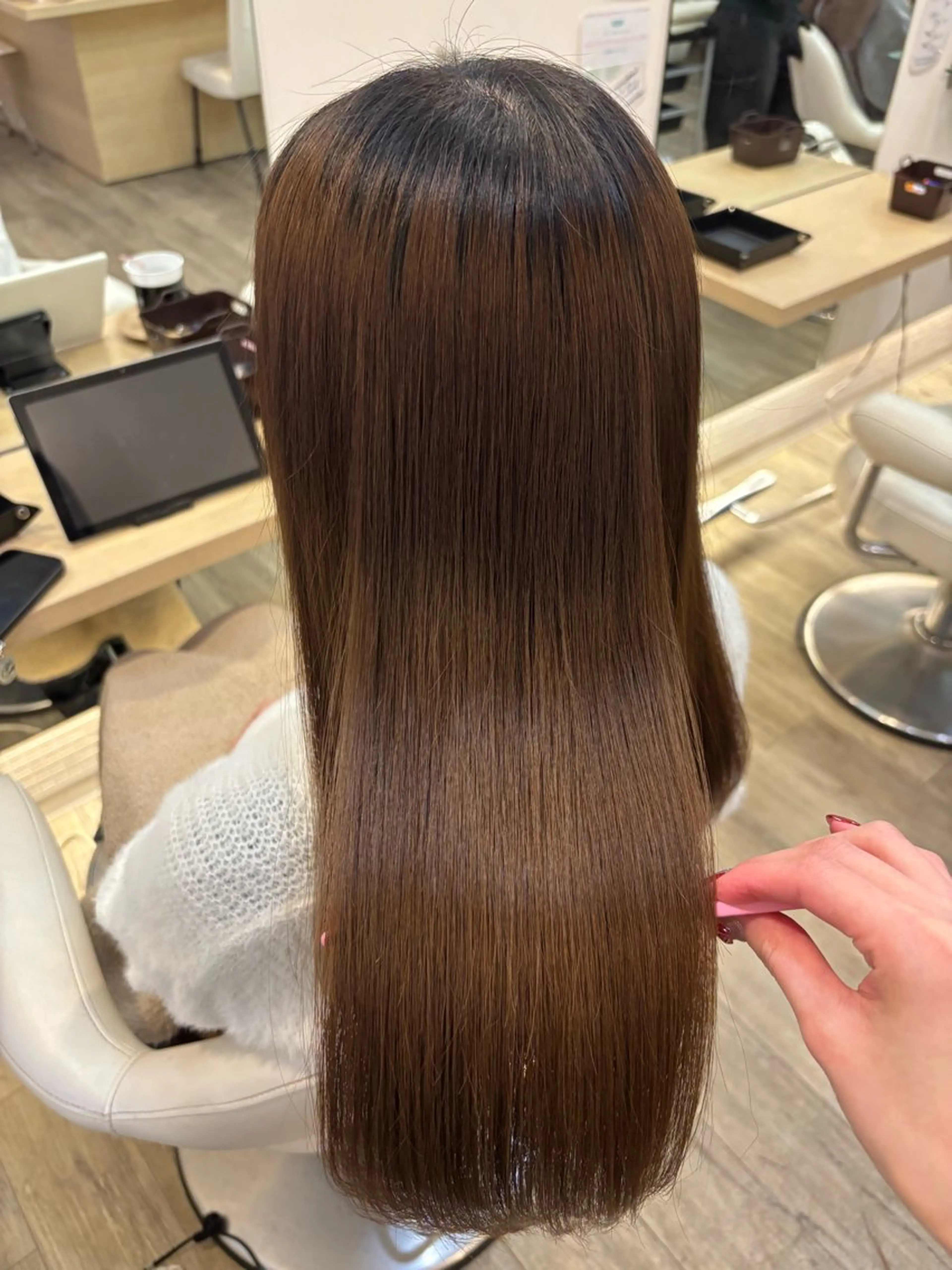 【ミニモ限定価格】お悩み解消✨さら艶縮毛矯正🪽(カット無し🙅‍♀️)の写真