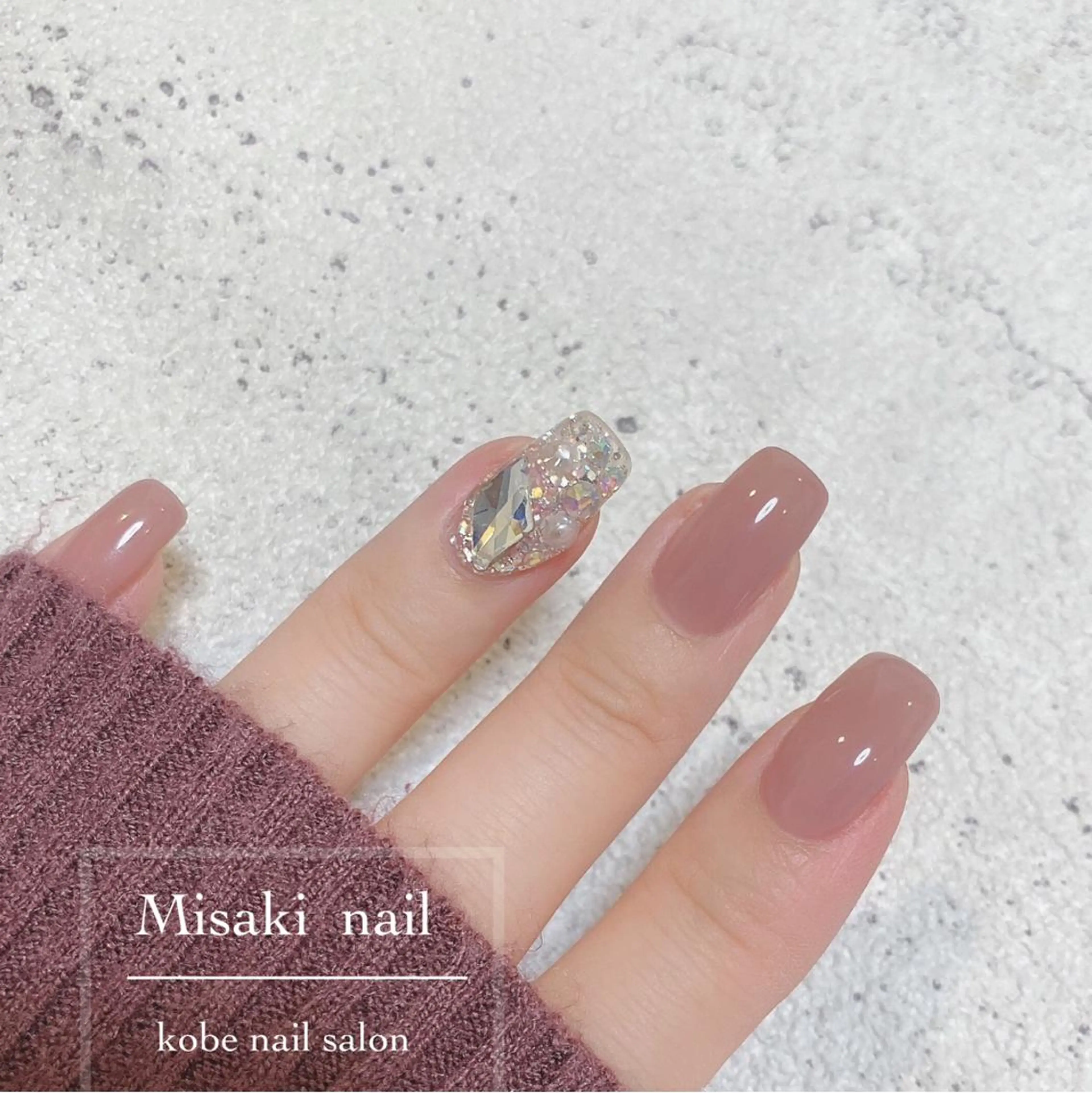 ネイル 韓国ネイル ワンホンネイル ハンドネイル nailsalon miinailsのネイルデザイン