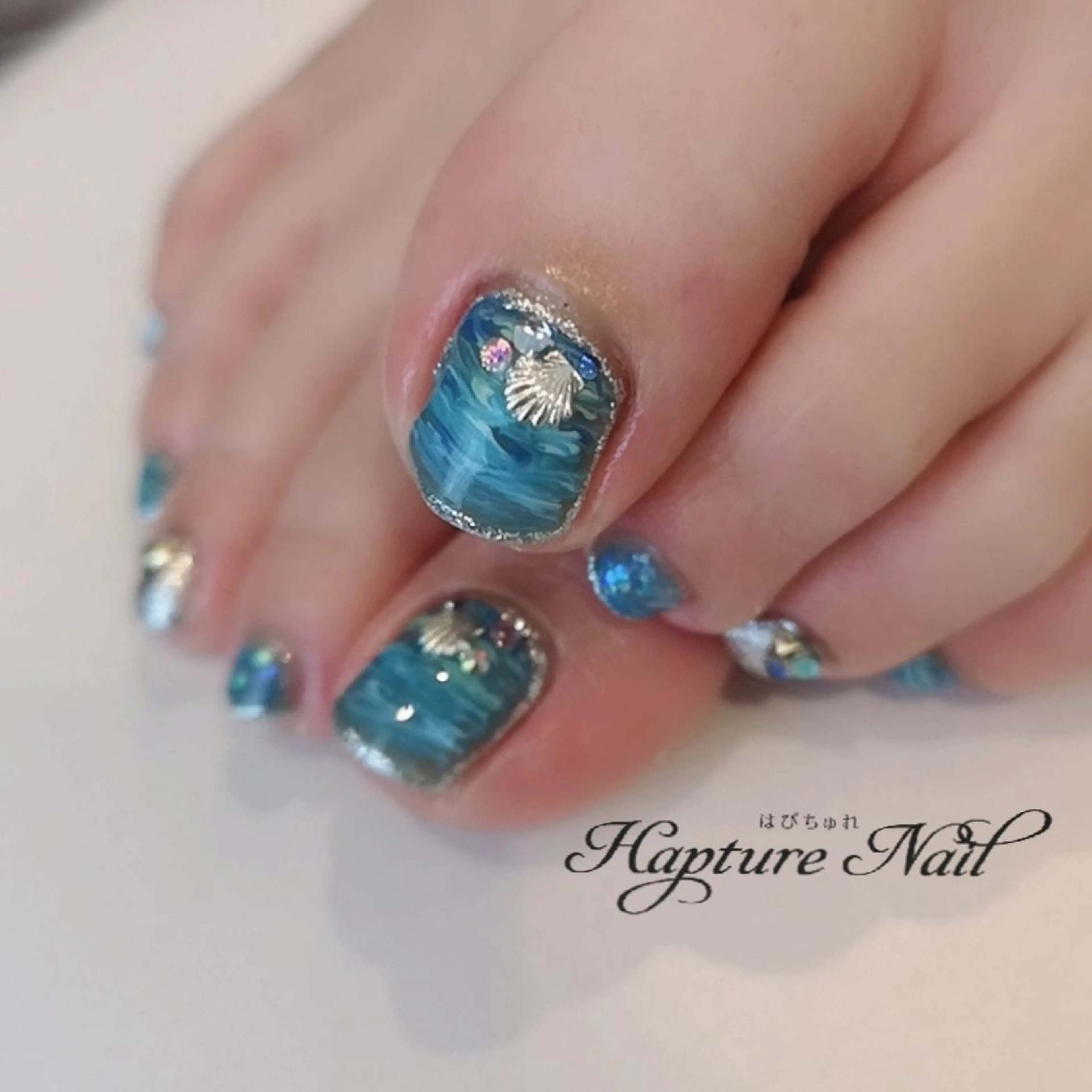 【オフ無料】フットジェルネイル！アートし放題🌼🌼の写真