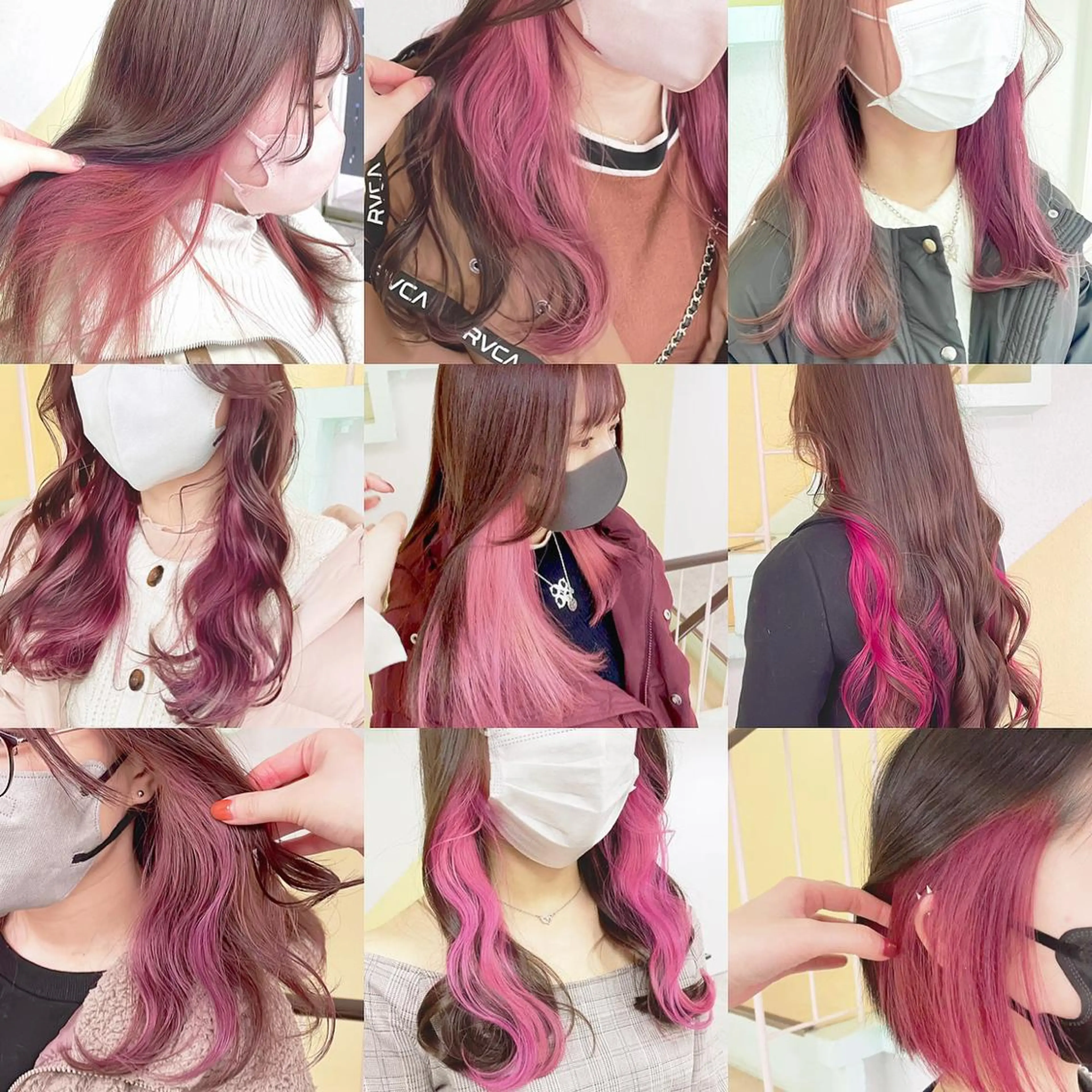 カラー ヘアカラー トリートメント 渋谷:インナーカラー ／🍒エリカ🍒のヘアスタイル