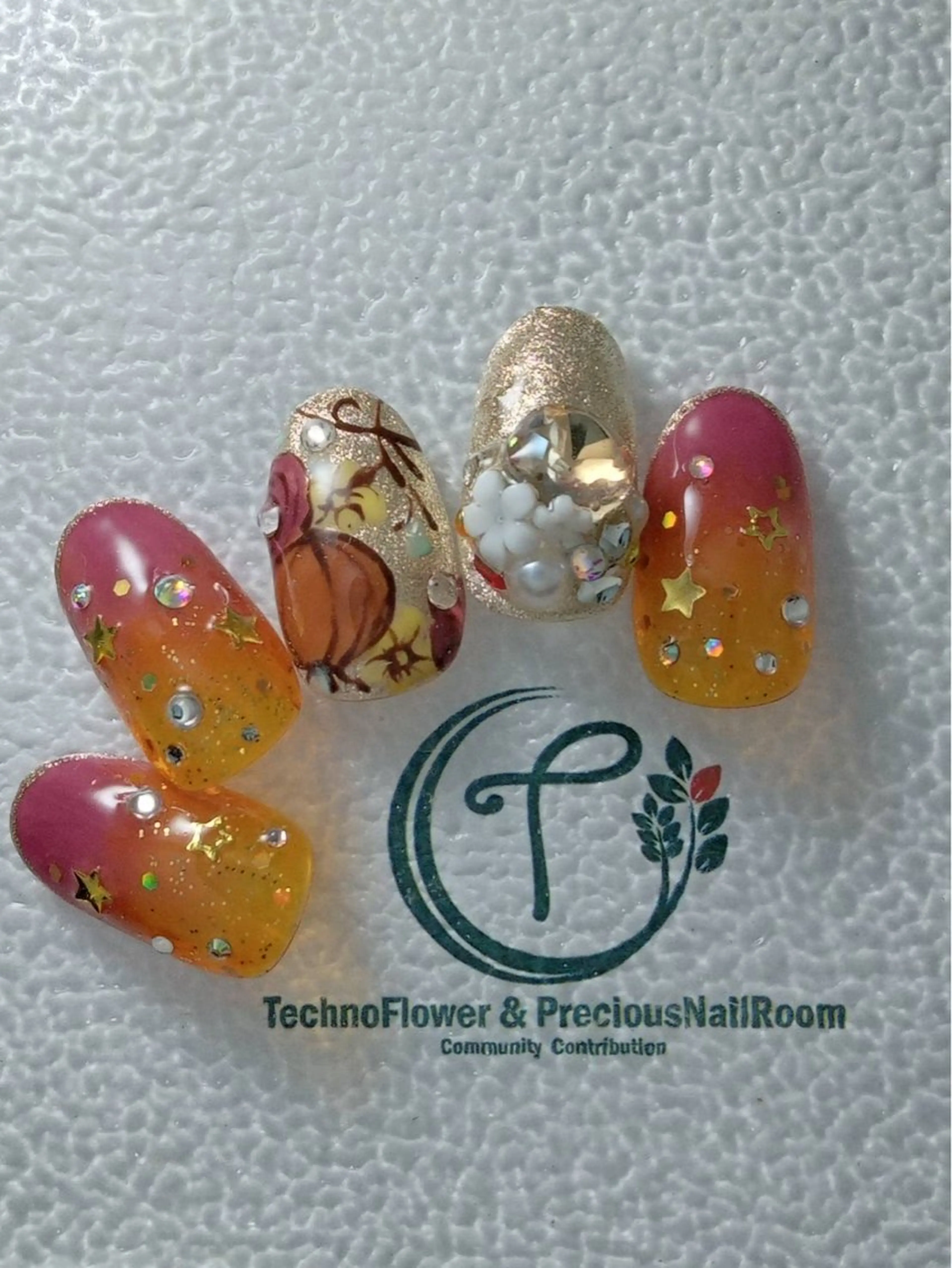 ネイル フラワーネイル precious nail room所属・precious nail  roomのネイルデザイン