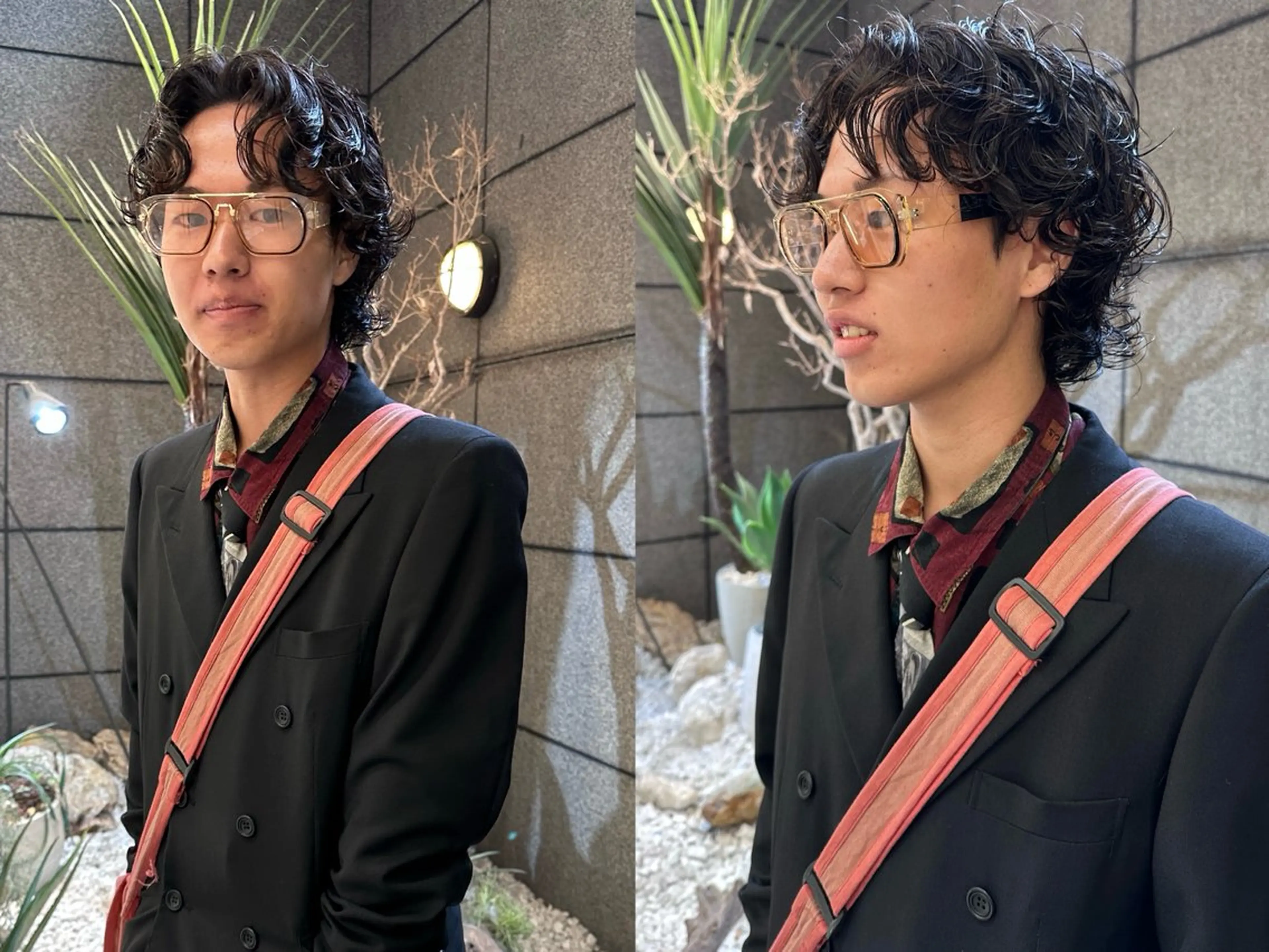 ミディアム パーマ メンズ AMI ウルフパーマ/メンズのヘアスタイル