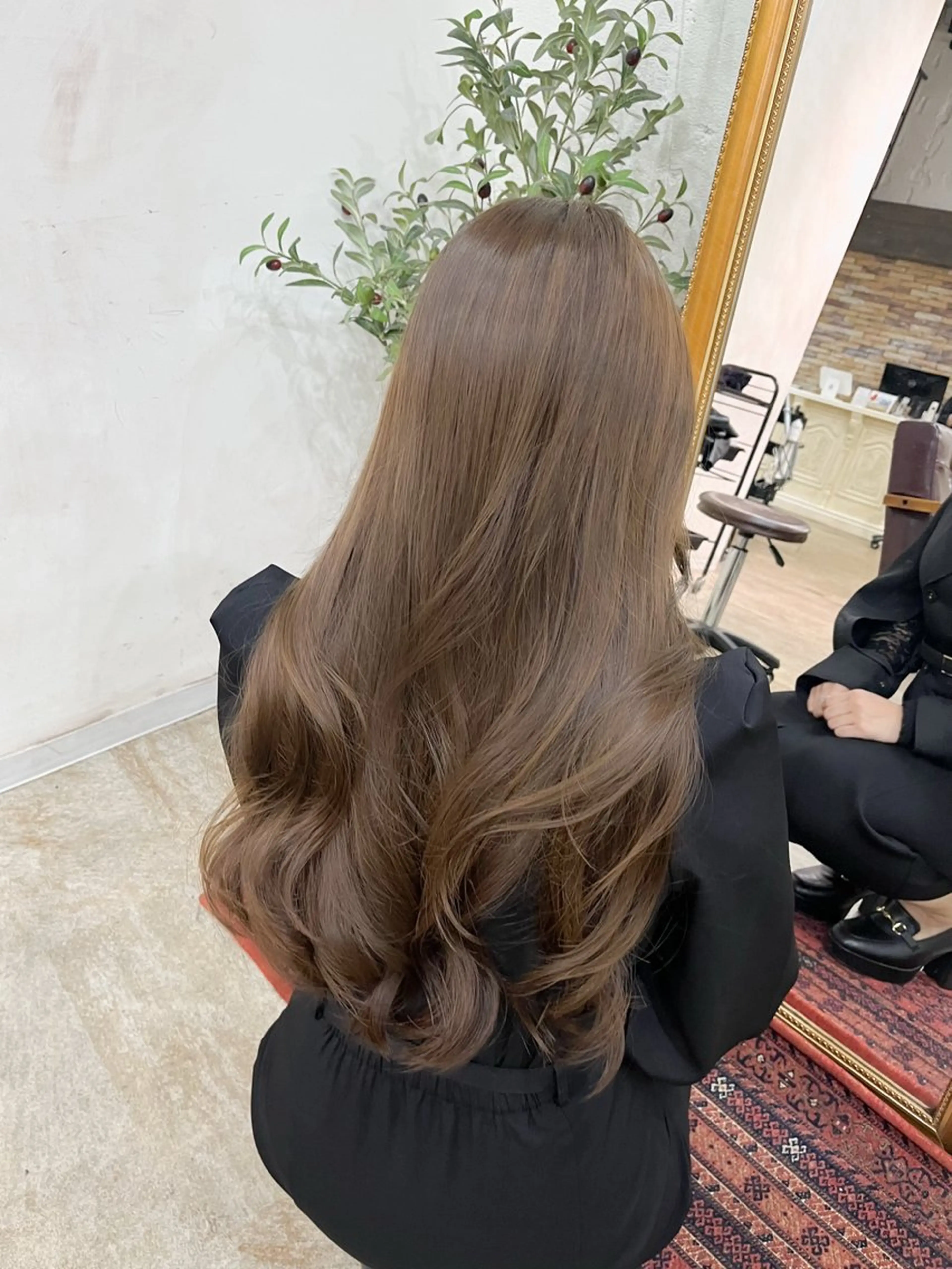 ロング カラー ベージュカラー 🪞透けヘア髪質改善 艶ベージュ/nagiのヘアスタイル