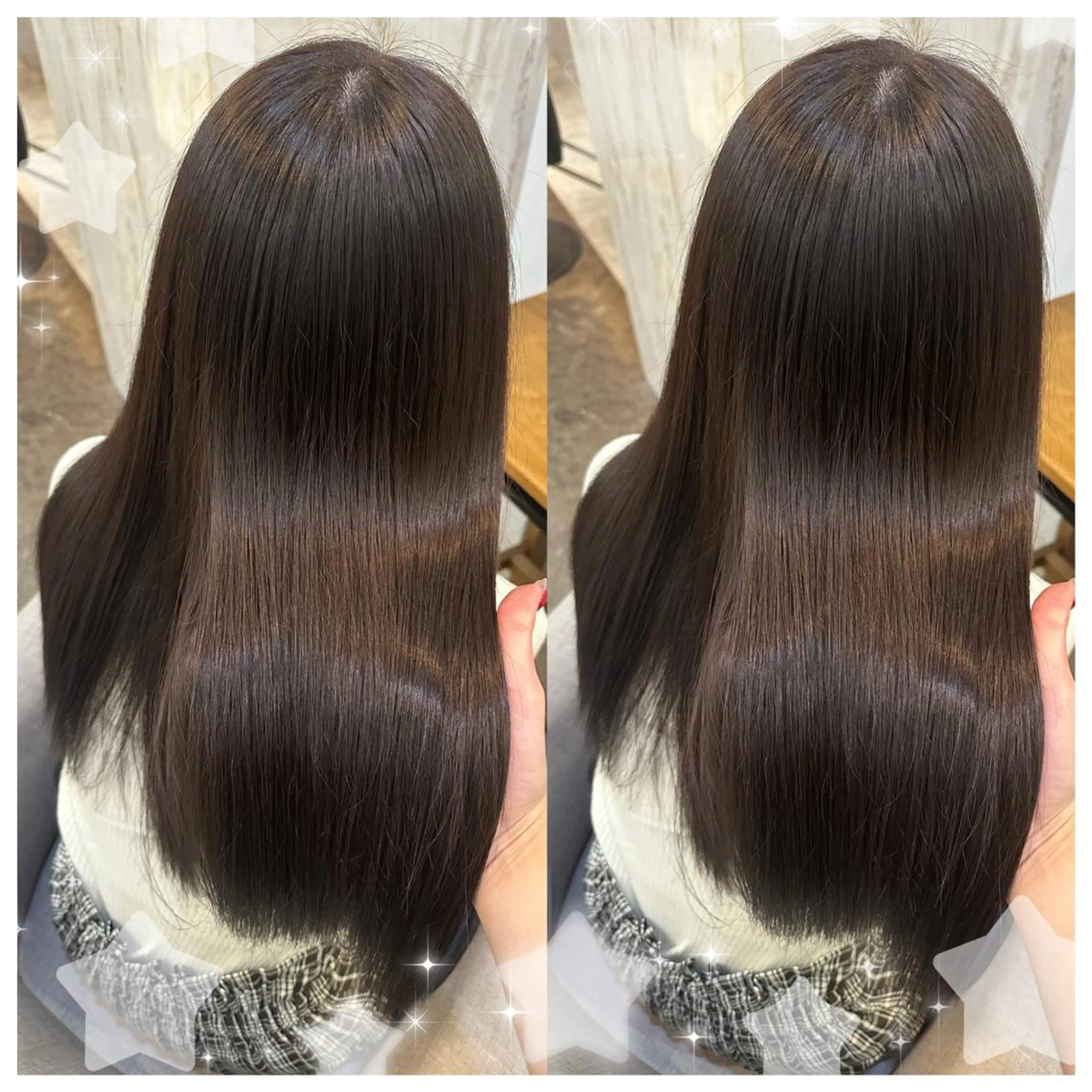 セミロング カラー シールエクステ アッシュ バレイヤージュ 黒髪 ブリーチ セキグチ💞 lilaのマツエク・マツパデザイン