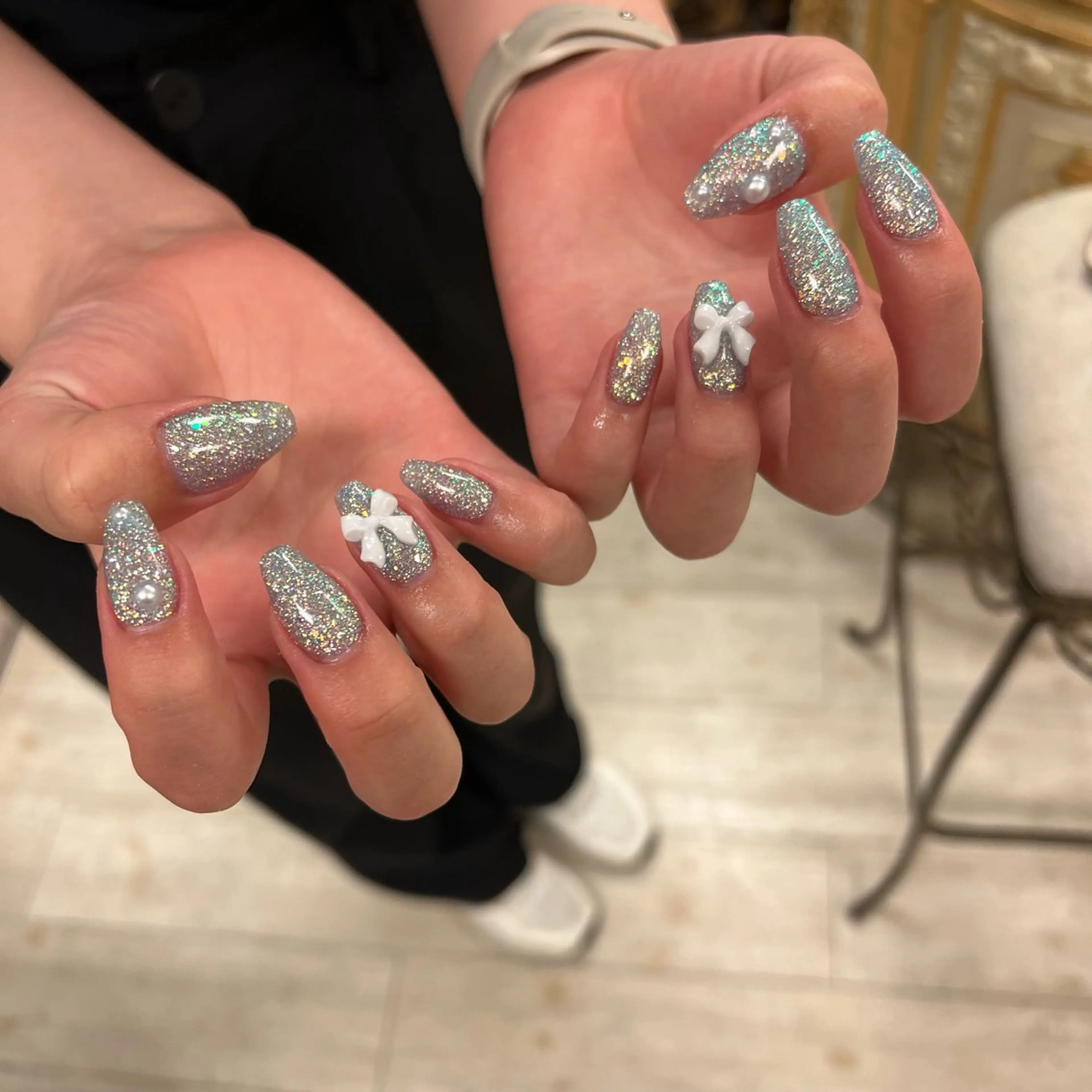 ネイル ラメ(グリッター) ハンドネイル SAKURA Total Beauty所属・SAKURA 中島のネイルデザイン