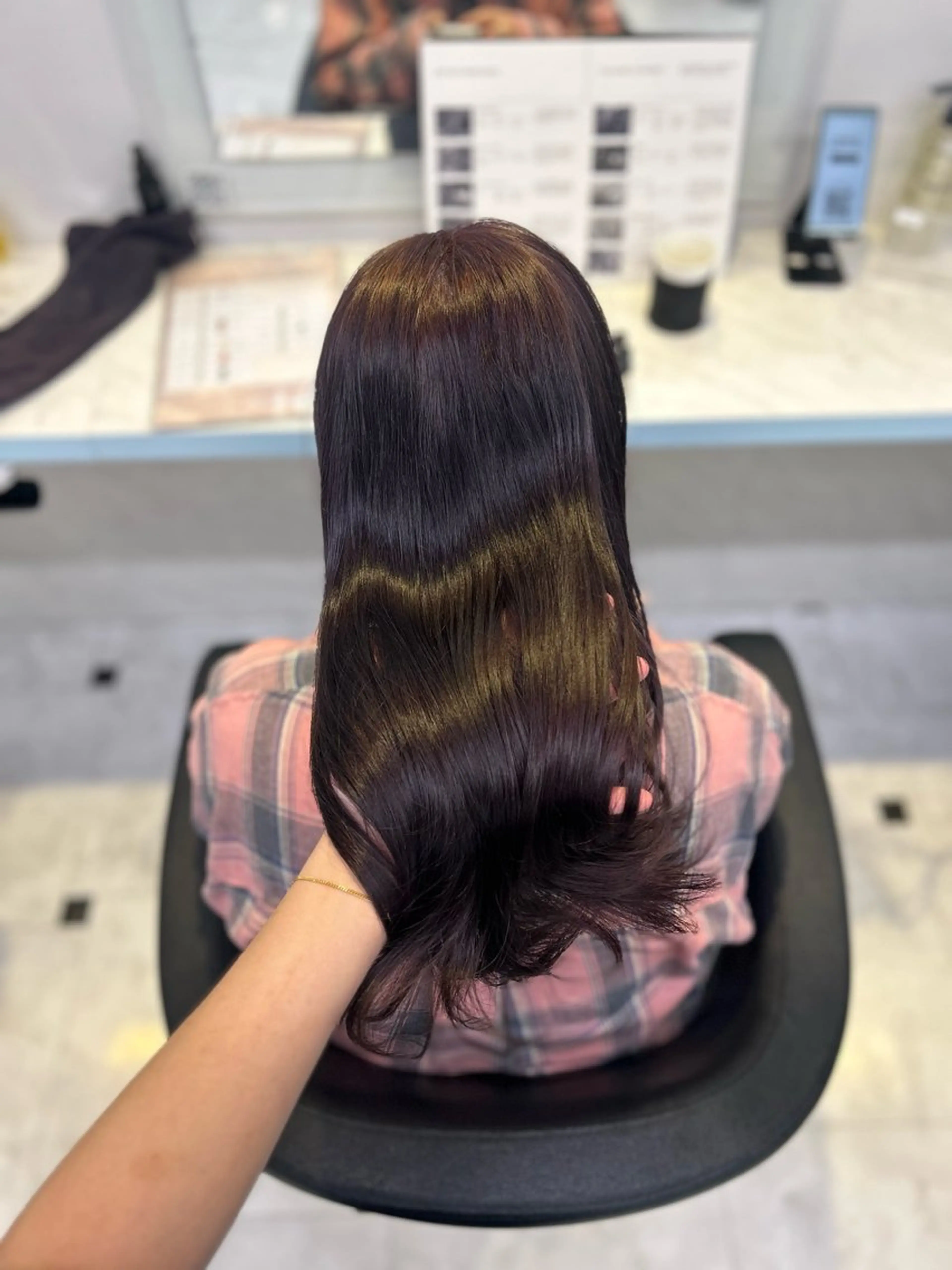 ロング ヘアカラー トリートメント 🥀艶髪/似合わせ 暖色/まな🥀のヘアスタイル