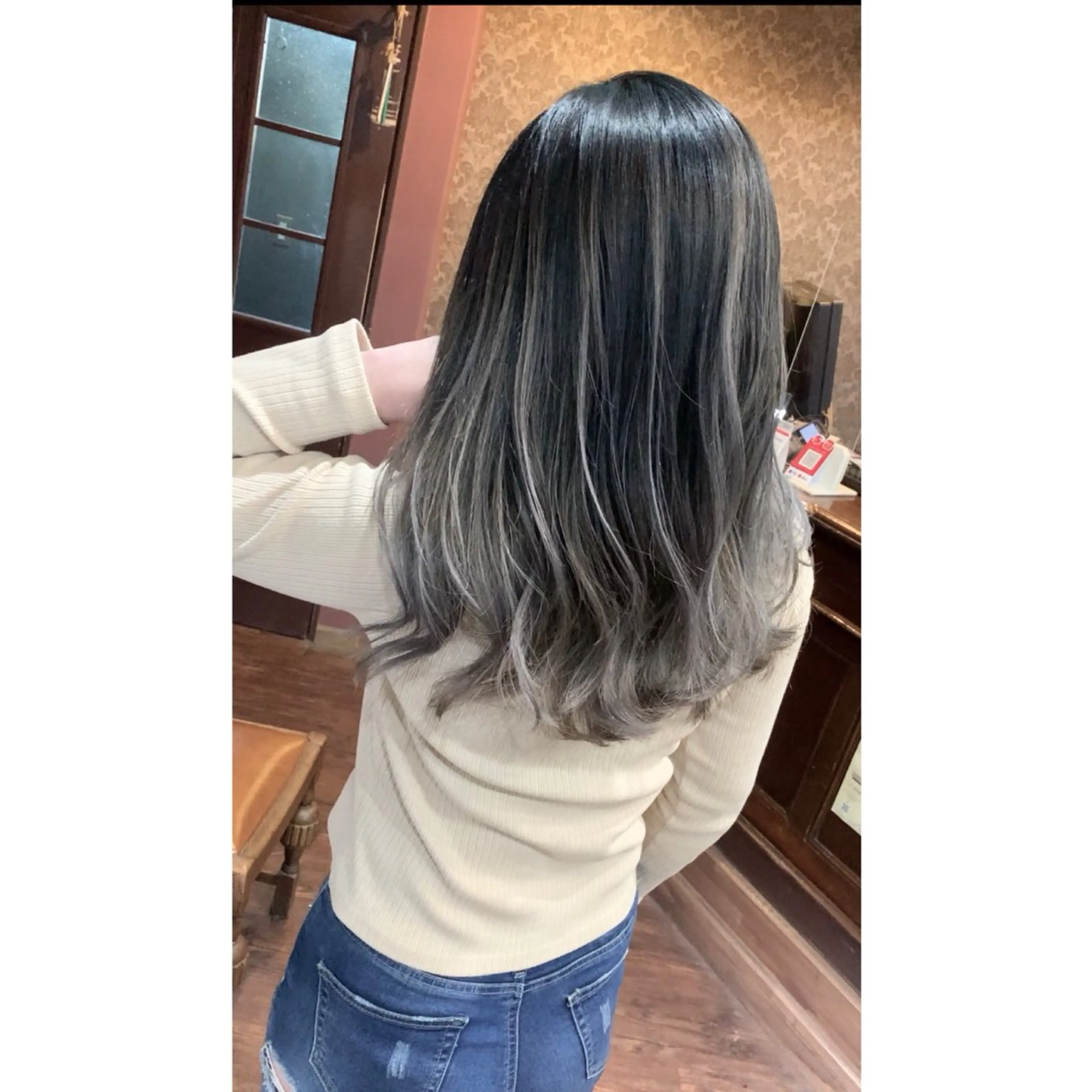 ロング カラー バレイヤージュ レイヤーカット Beyond（kitaro）所属・石井辰功也 フリーランス美容師のヘアスタイル