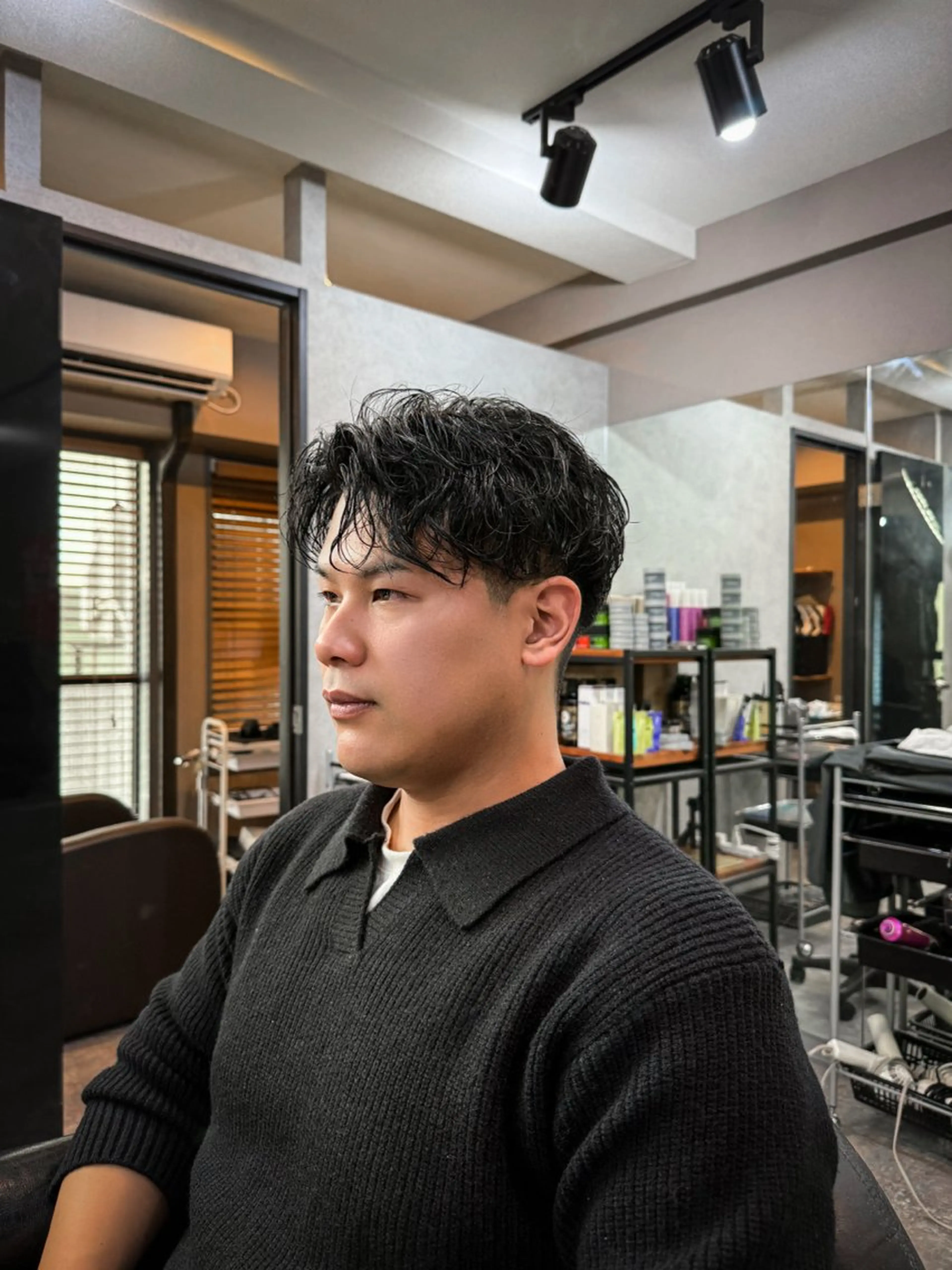 ショート カラー パーマ ヘアアレンジ メンズ メンズパーマ ニュアンスパーマ カット パーマ NUMBER.12所属・【メンズ専門美容師】 NUMBER.12のヘアスタイル