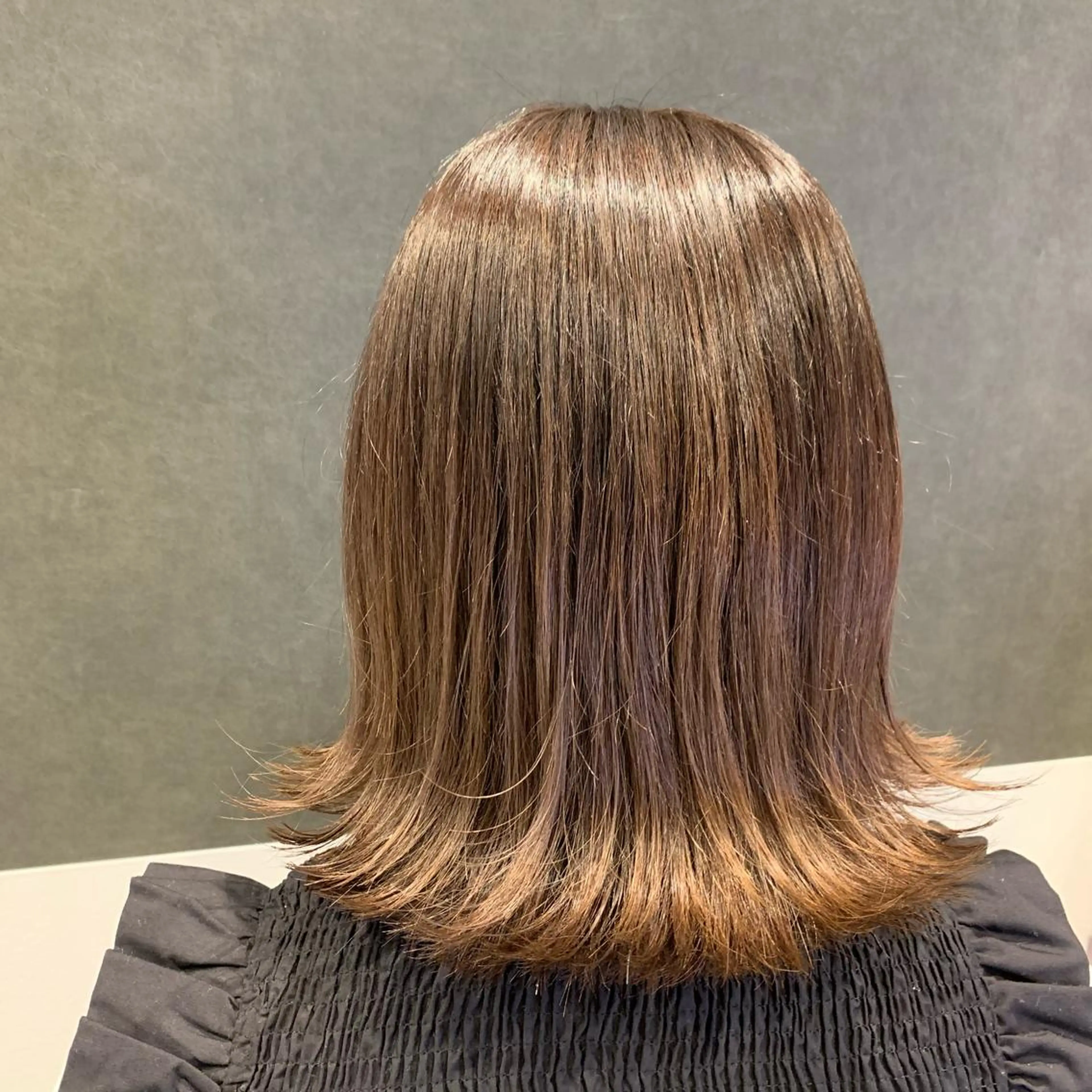 ミディアム 縮毛矯正/髪質改善/ 石橋代智のヘアスタイル