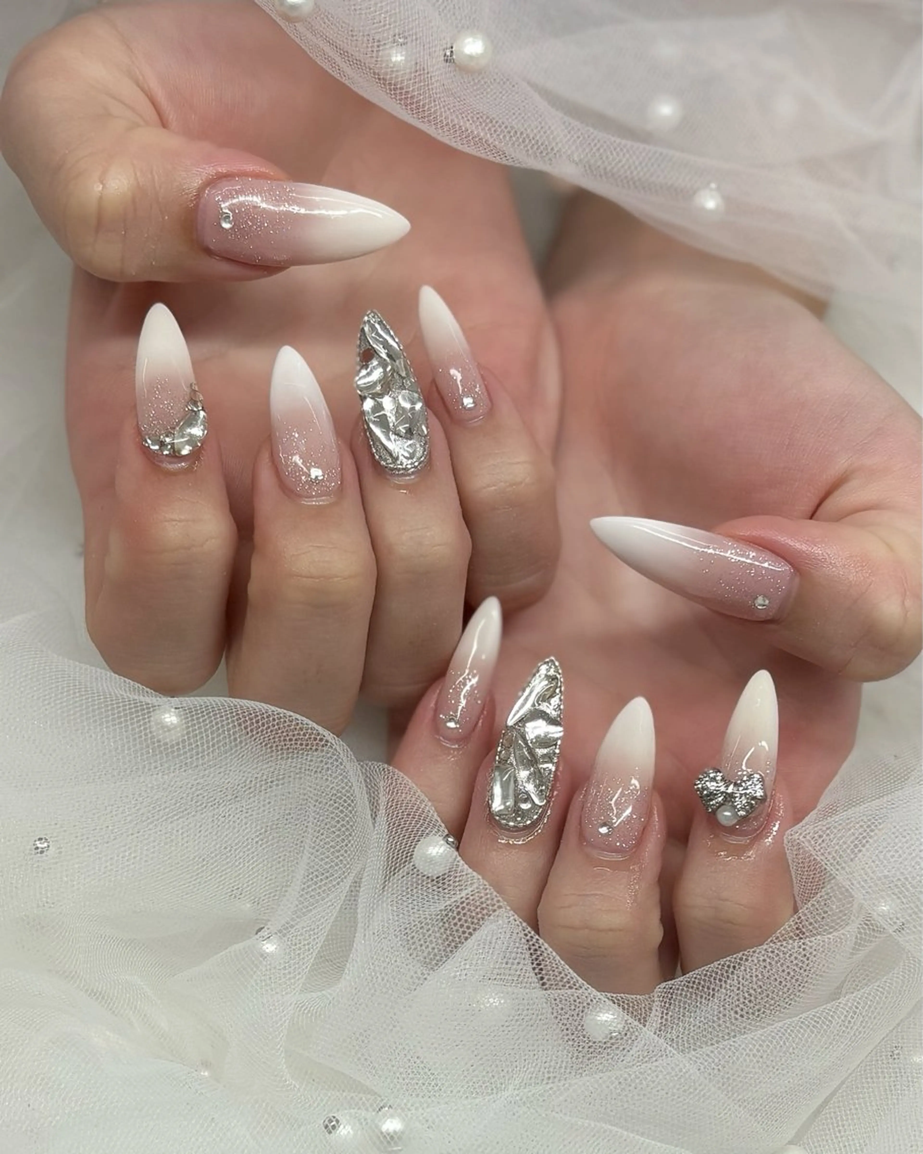 ネイル 成人式 持ち込み シンプルネイル lebon nail所属・完全プライベート サロンYUZUHAのネイルデザイン