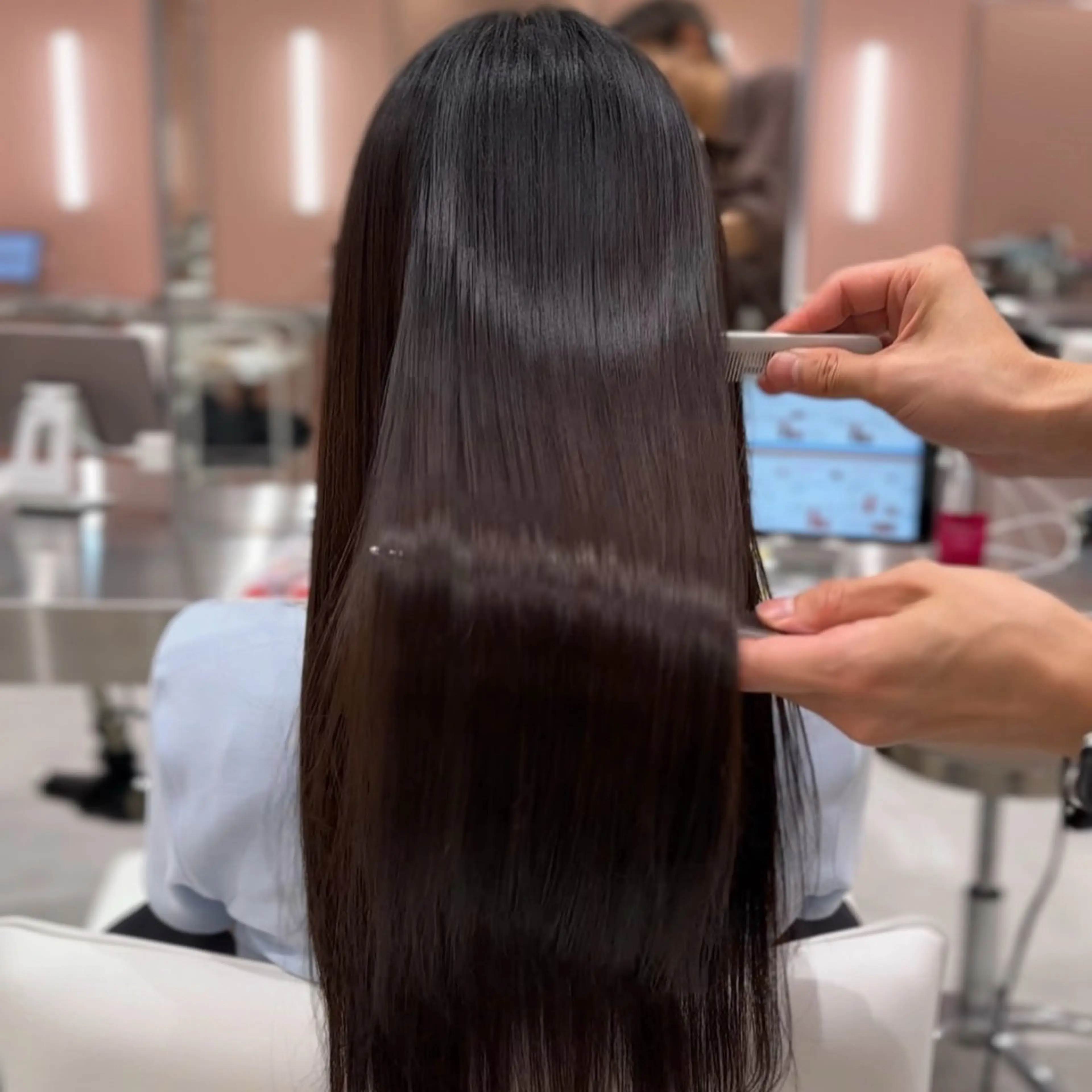 ロング くせ毛 縮毛矯正 広がり・パサつき改善 /ツヤ美髪/こうたのヘアスタイル