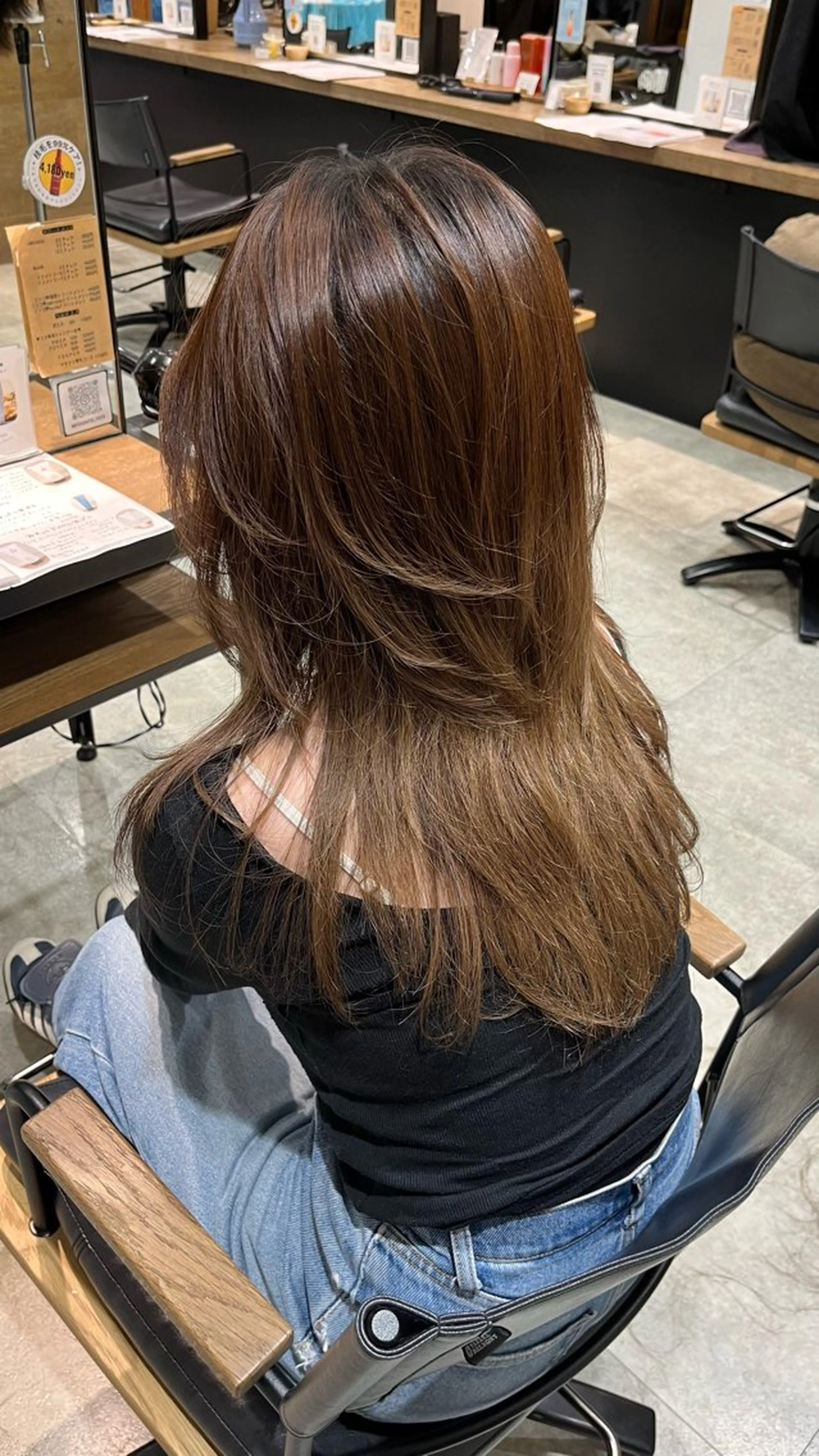 レイヤーカットの写真