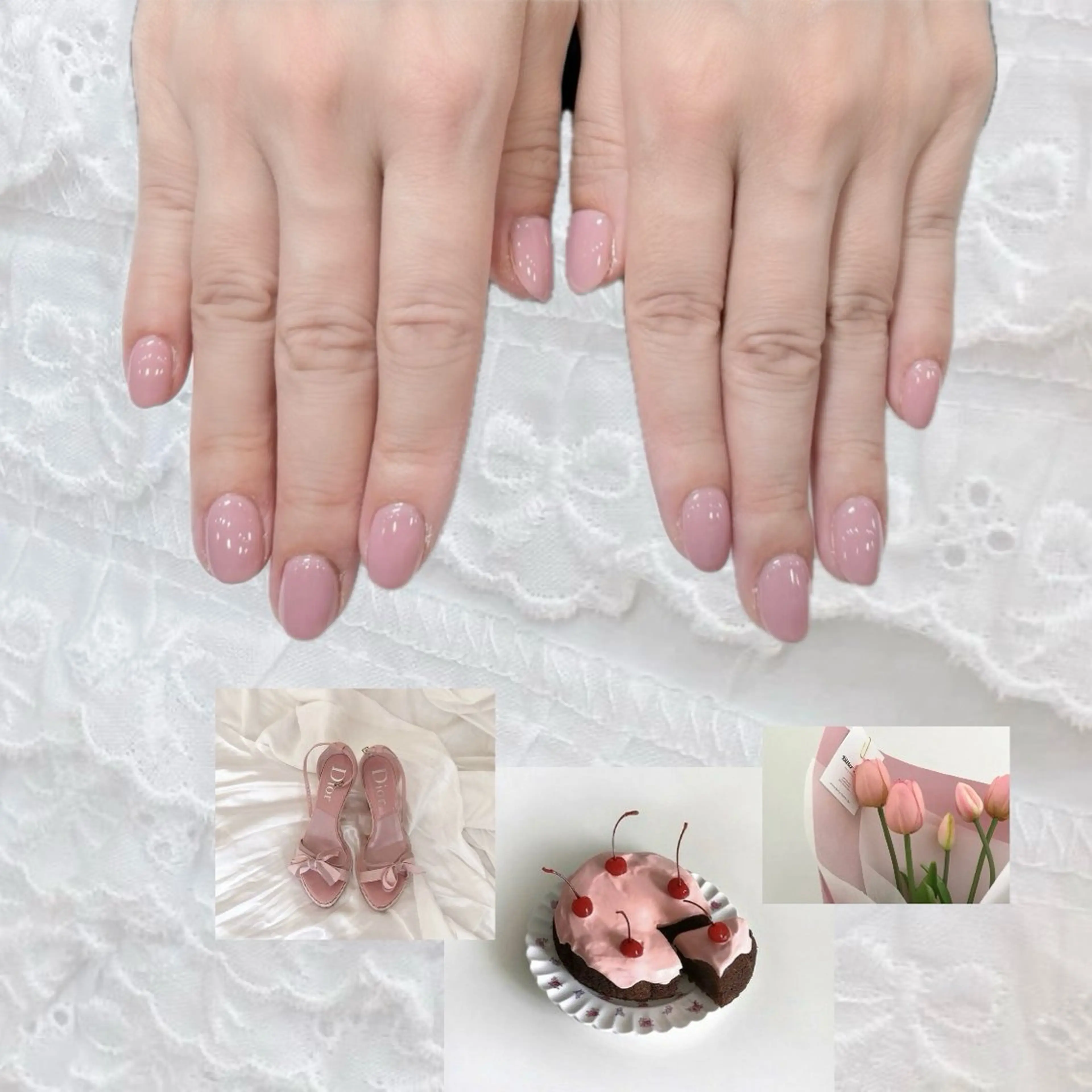 ネイル ピンク Victoria モデル募集中のネイルデザイン