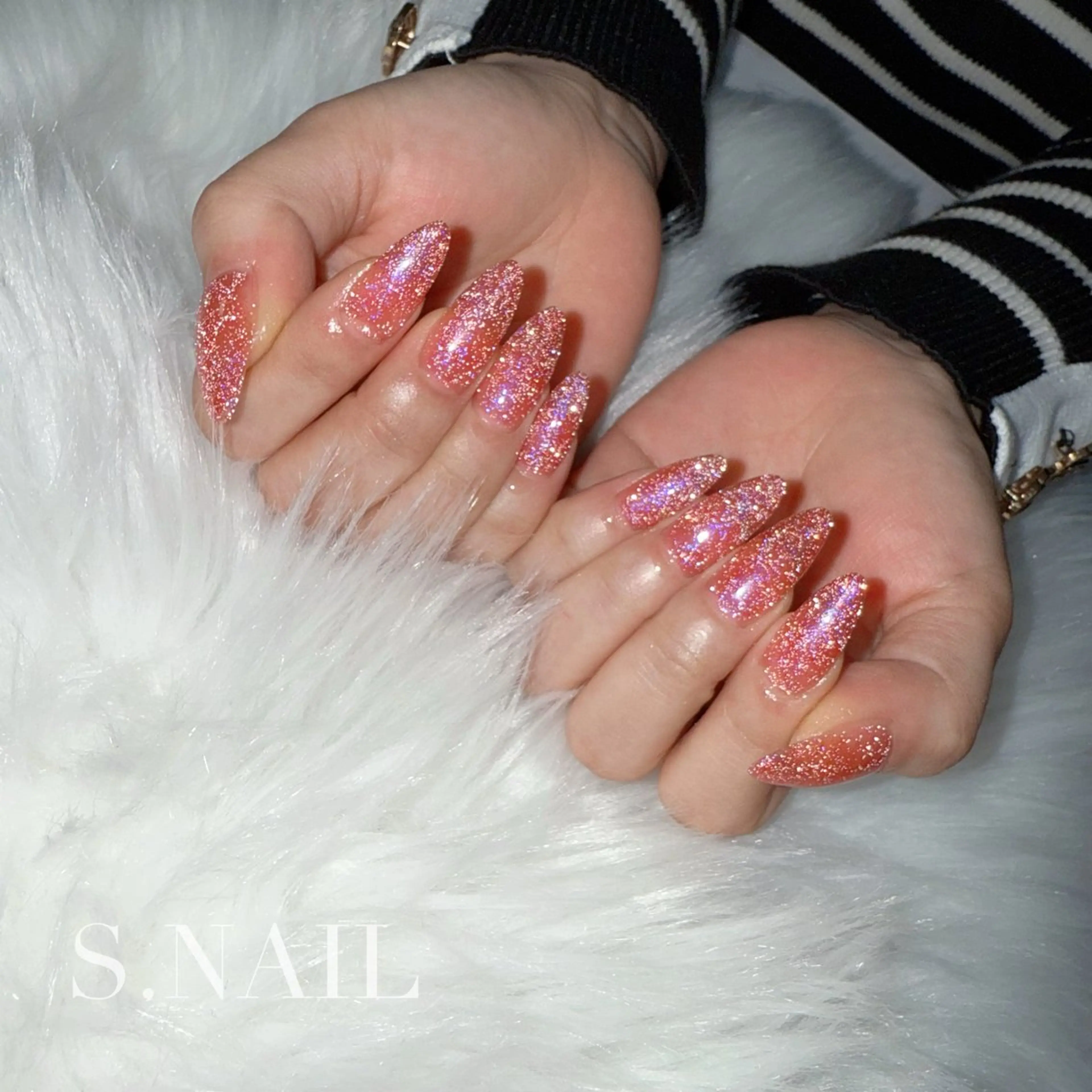 ネイル フラッシュネイル ワンカラーネイル ハンドネイル S♡NAIL所属・S.NAIL Suuのネイルデザイン