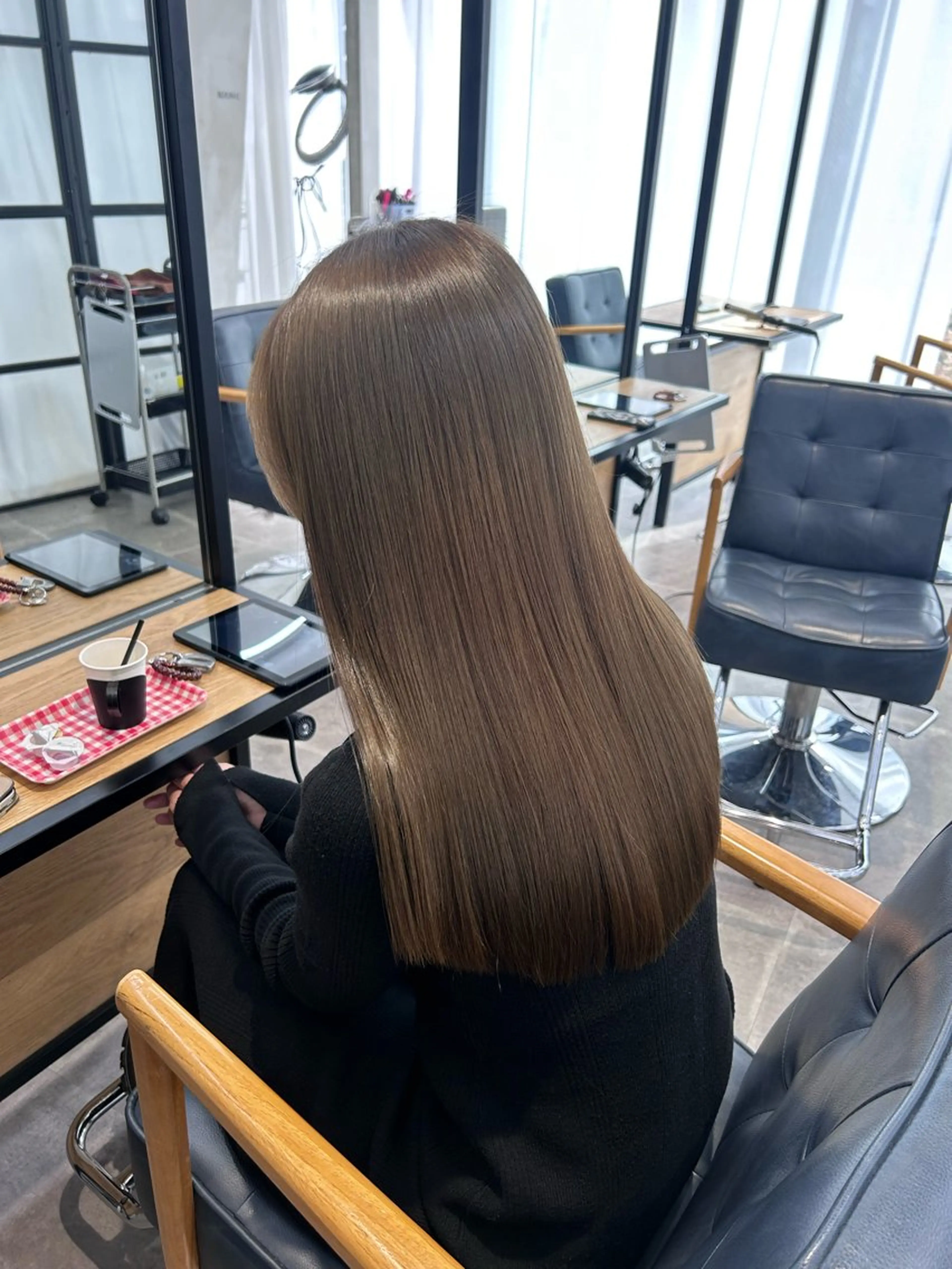 ロング カラー カット ヘアカラー トリートメント 韓国×髪質改善カラー 💎hinaのヘアスタイル