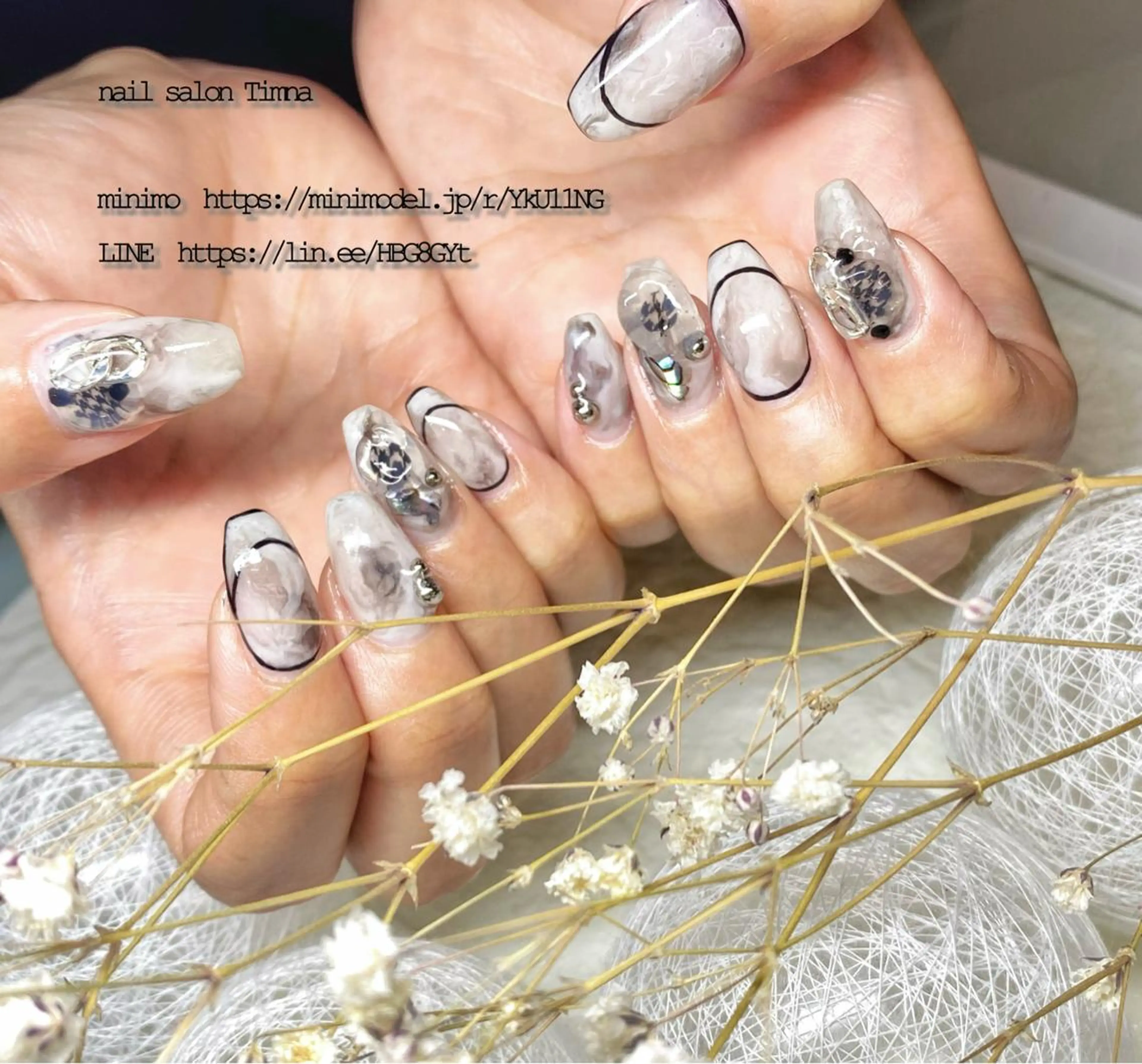 セミロング NAILSALON 🍔Timna🍟のネイルデザイン