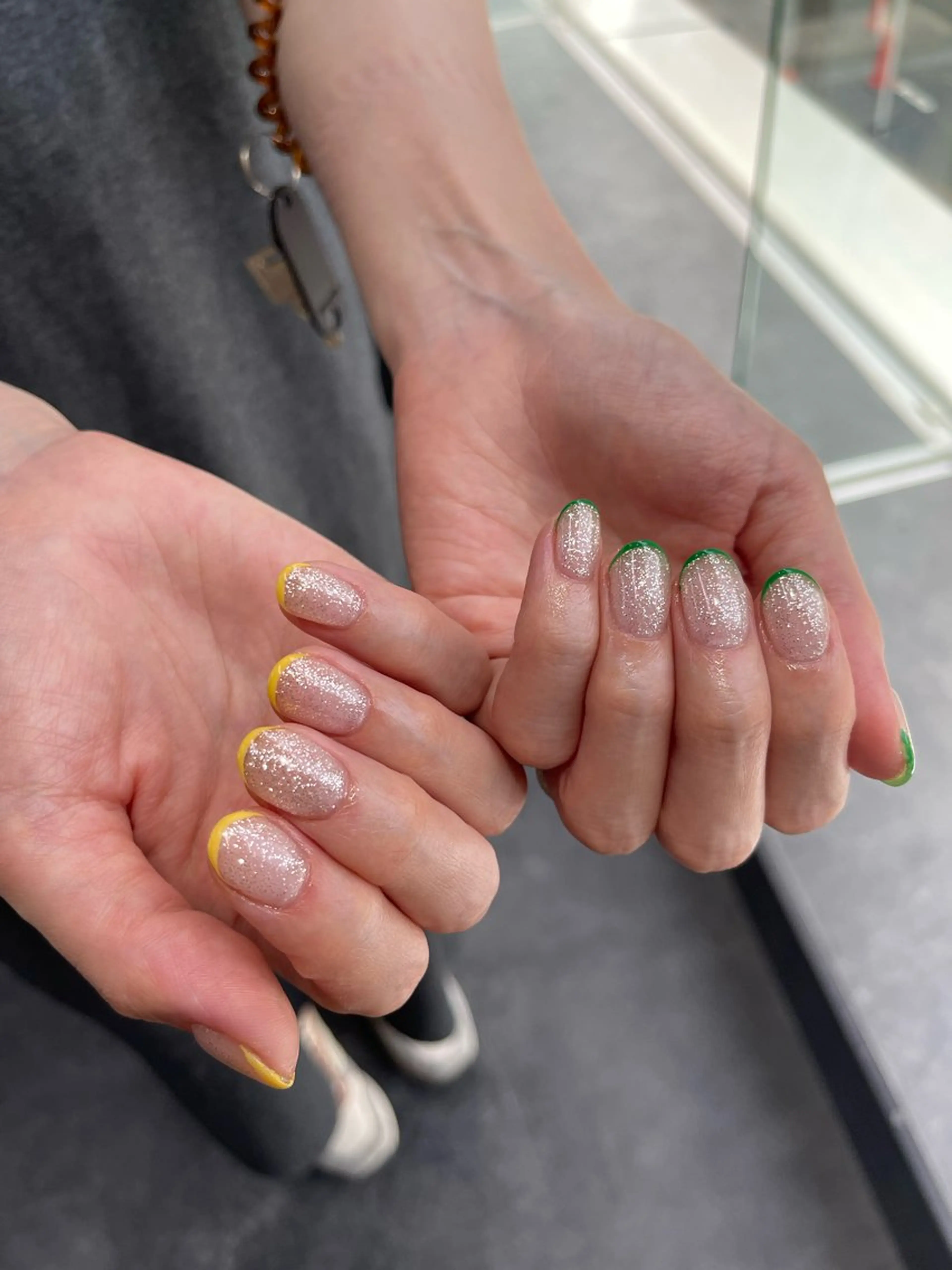 ネイル フレンチネイル マグネットネイル ニュアンスネイル ワンカラーネイル ハンドネイル GRANDE大須 Cecil💜のネイルデザイン