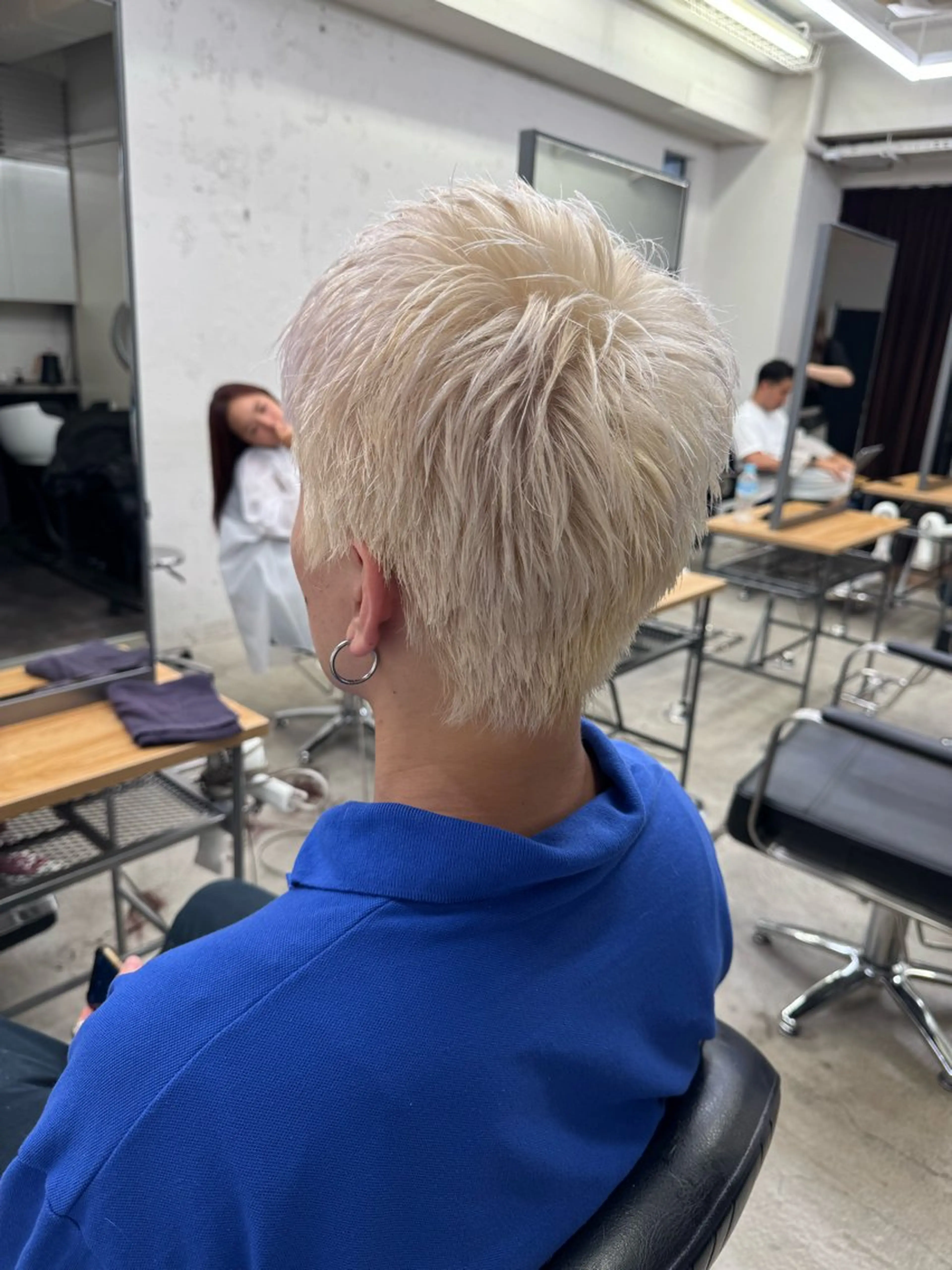 ショート カラー メンズ メンズブリーチ スパイキーショート ブリーチ 抜きっぱなしブロンド ブロンド カット ヘアカラー トリートメント 💈メンズ特化💈 TASUKUのヘアスタイル