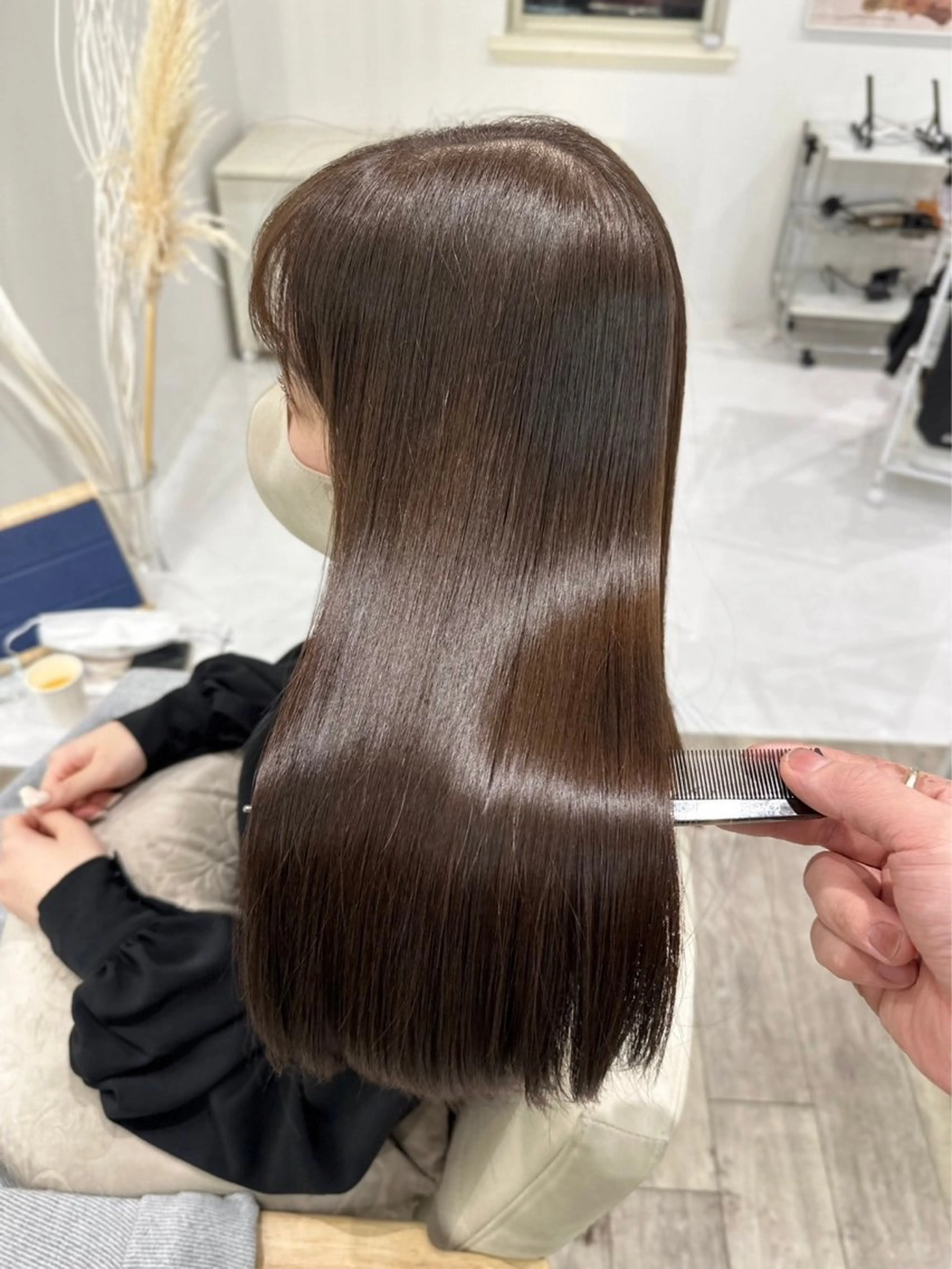 ロング 山崎結菜 🫧透明感カラーのヘアスタイル