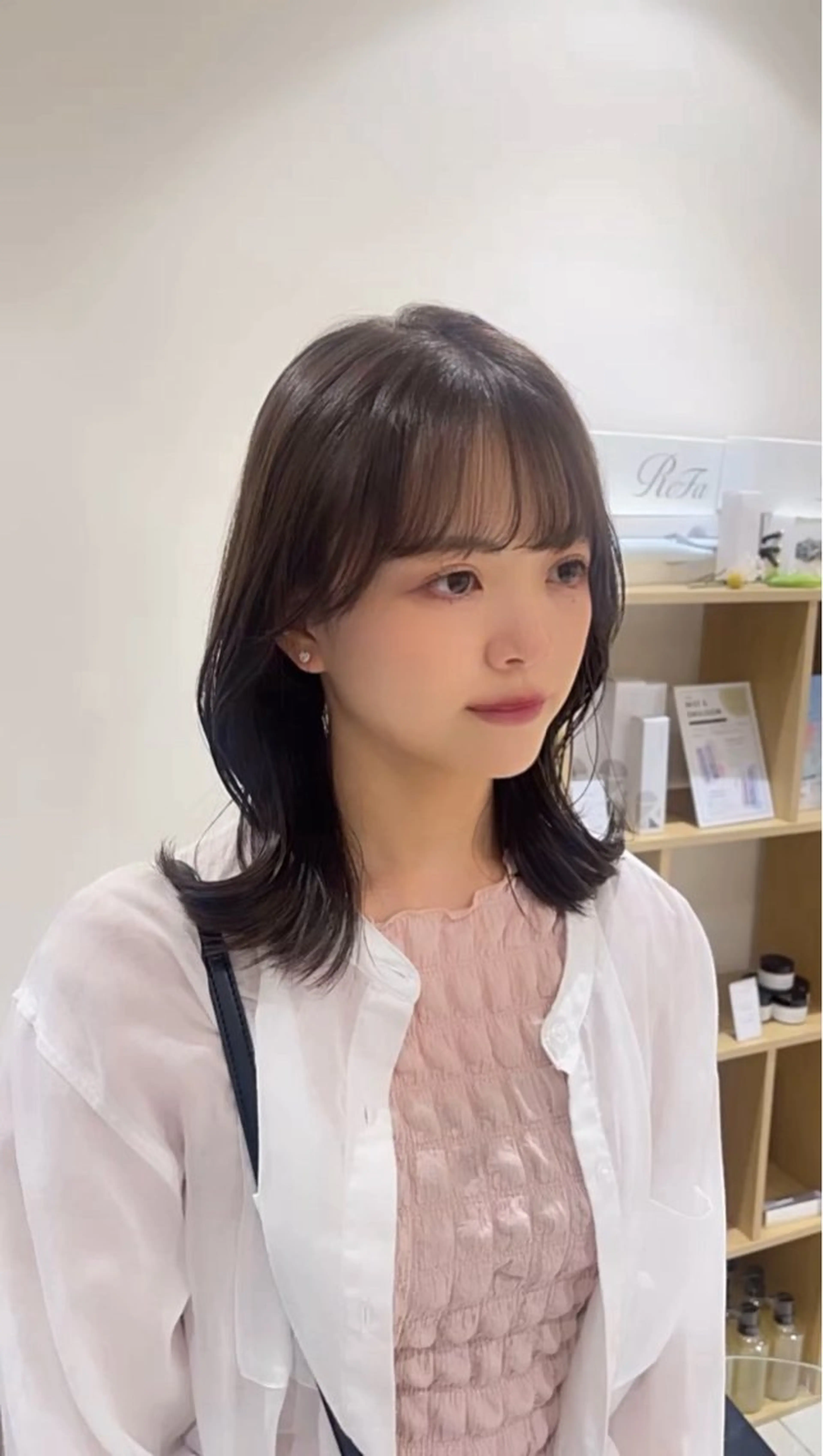 セミロング カラー ケアカラー 透明感カラー 髪質改善 韓国風ヘア 💖大人韓国ヘア💖 韓国艶カラー【銀座】のヘアスタイル