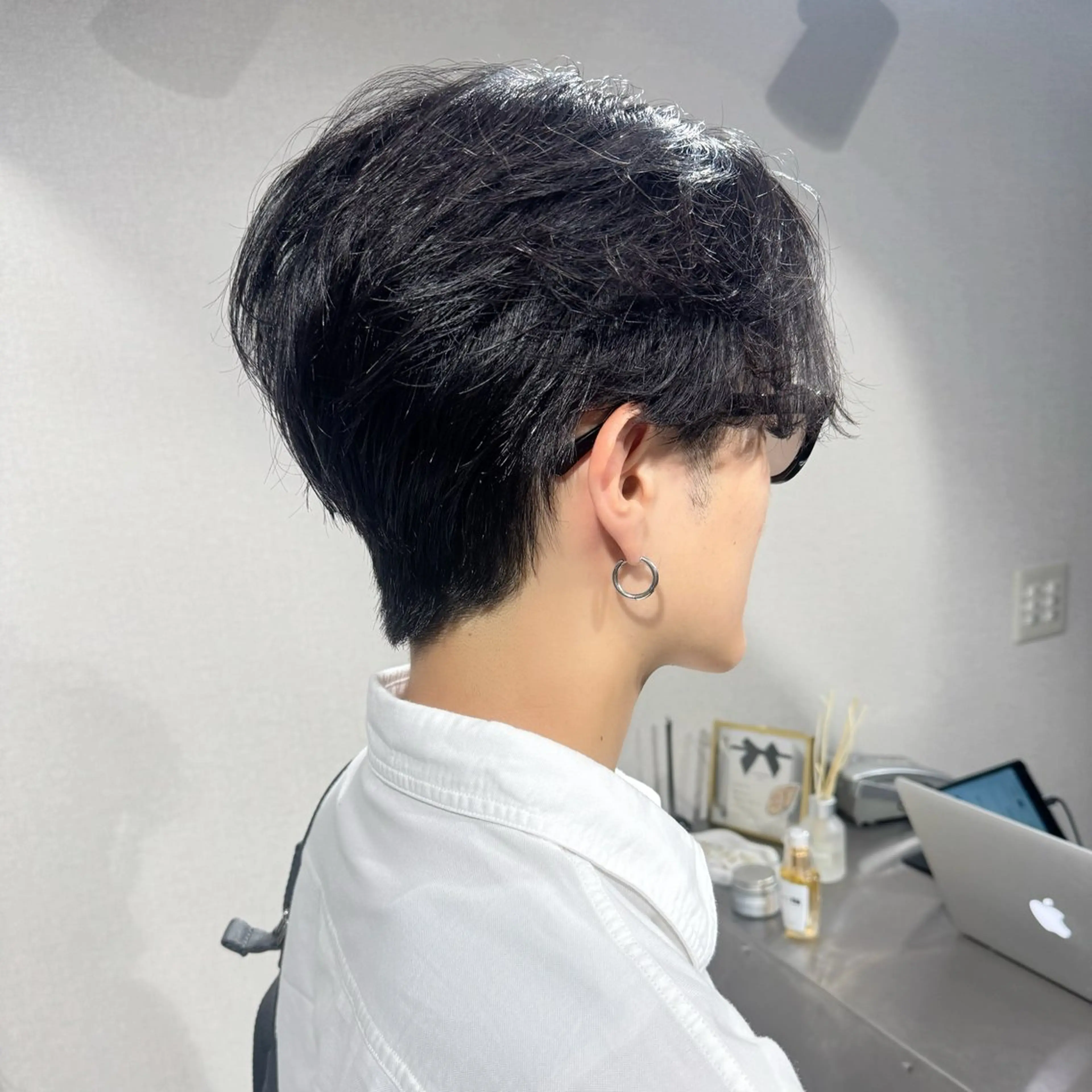 【✂️1日1名限定センターパート毛流れに✂️】冬の色気メンズカット×センターパート/ツーブロック/メンズ特化の写真